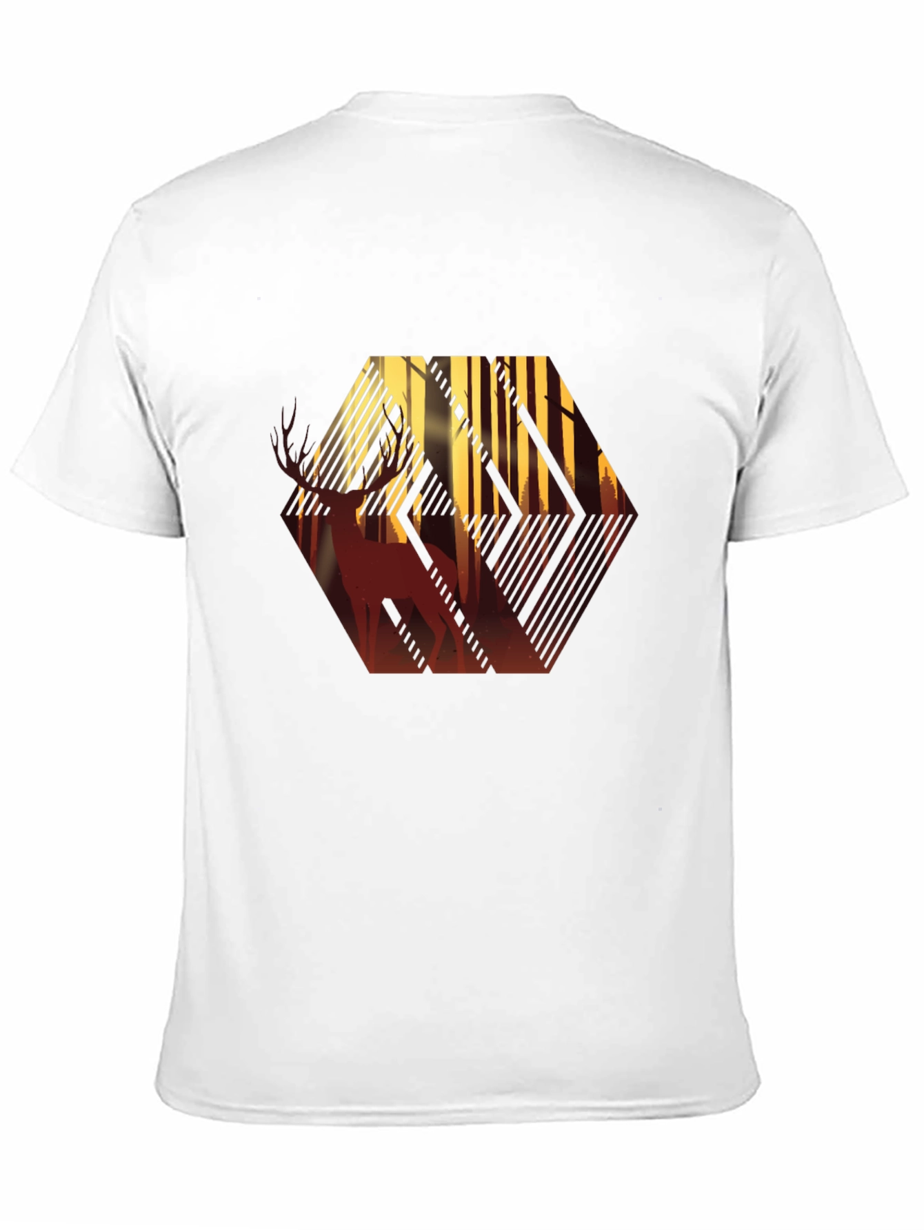 Deer Forest Silhouette Graphic T-Shirt
