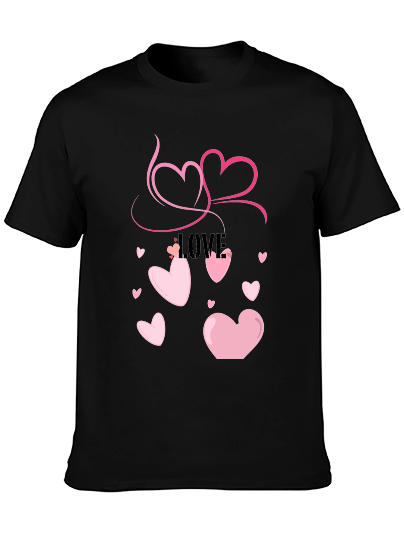 Love Heart Graphic Tee - Valentines Day