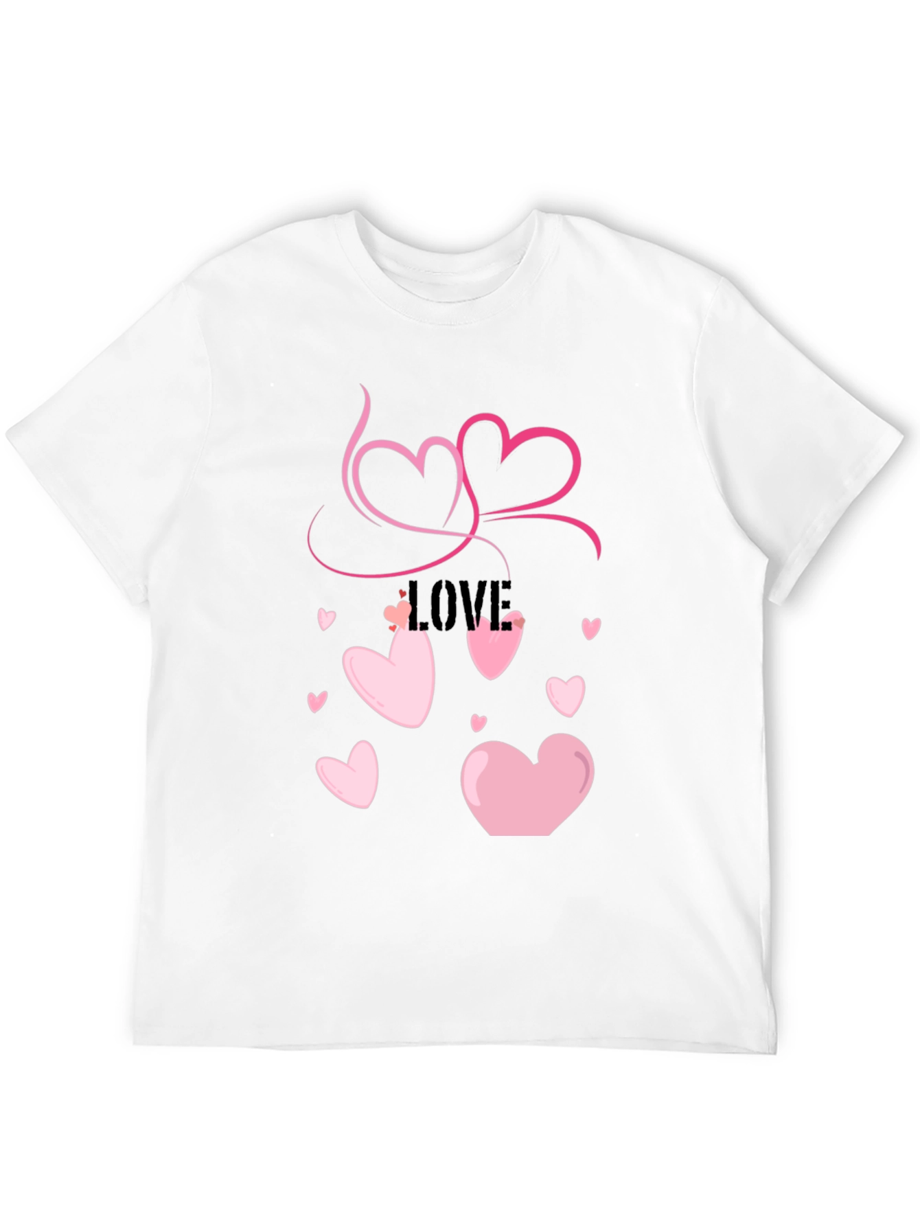 Love Heart Graphic Tee - Valentines Day