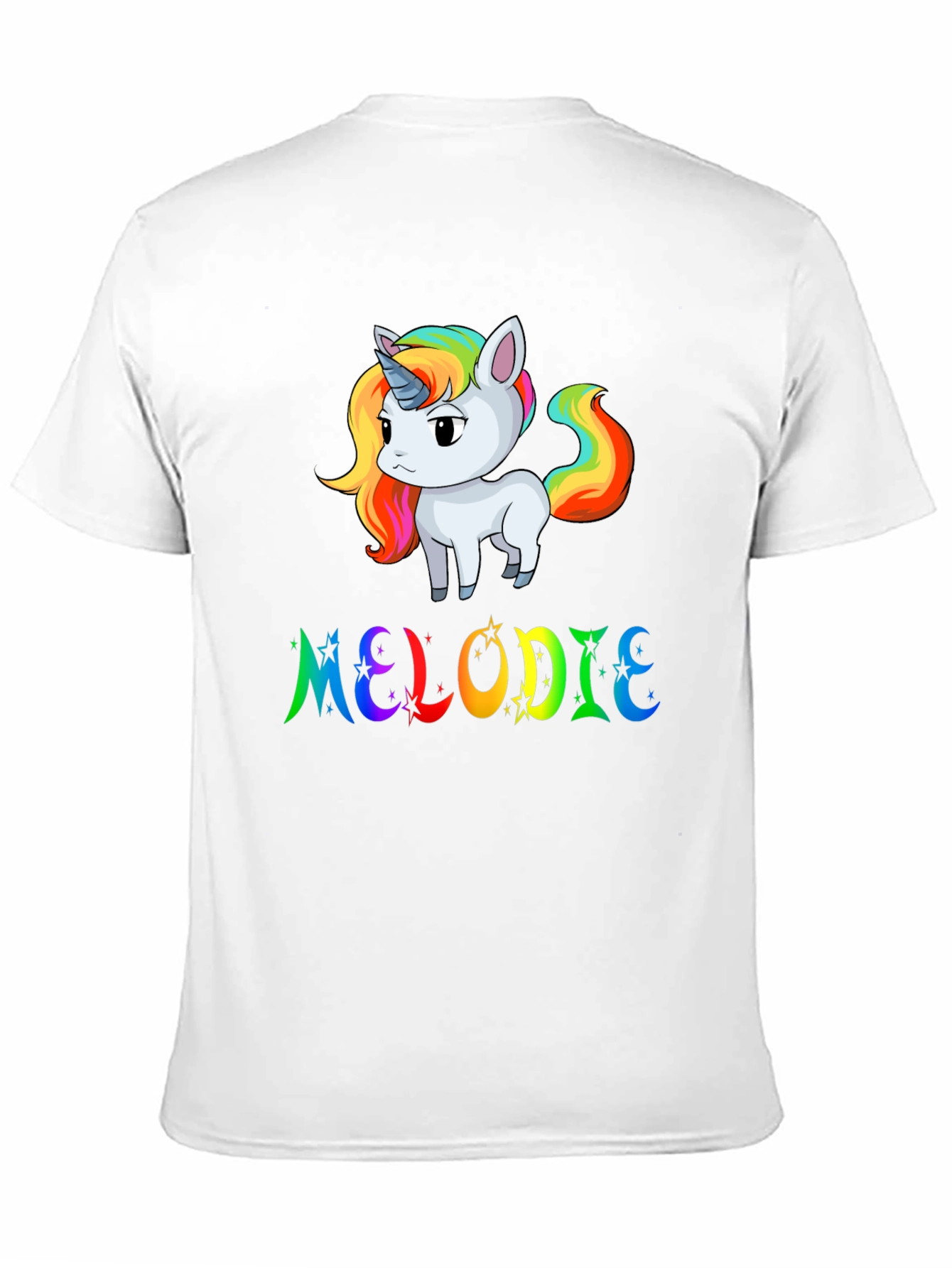 Rainbow Unicorn MELODIE Custom T-Shirt