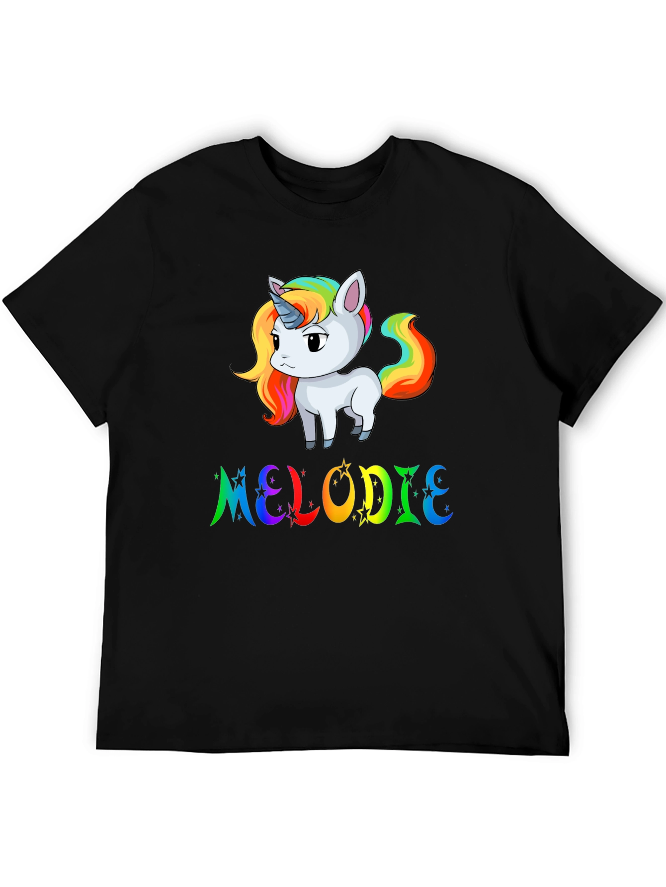Rainbow Unicorn MELODIE Custom T-Shirt
