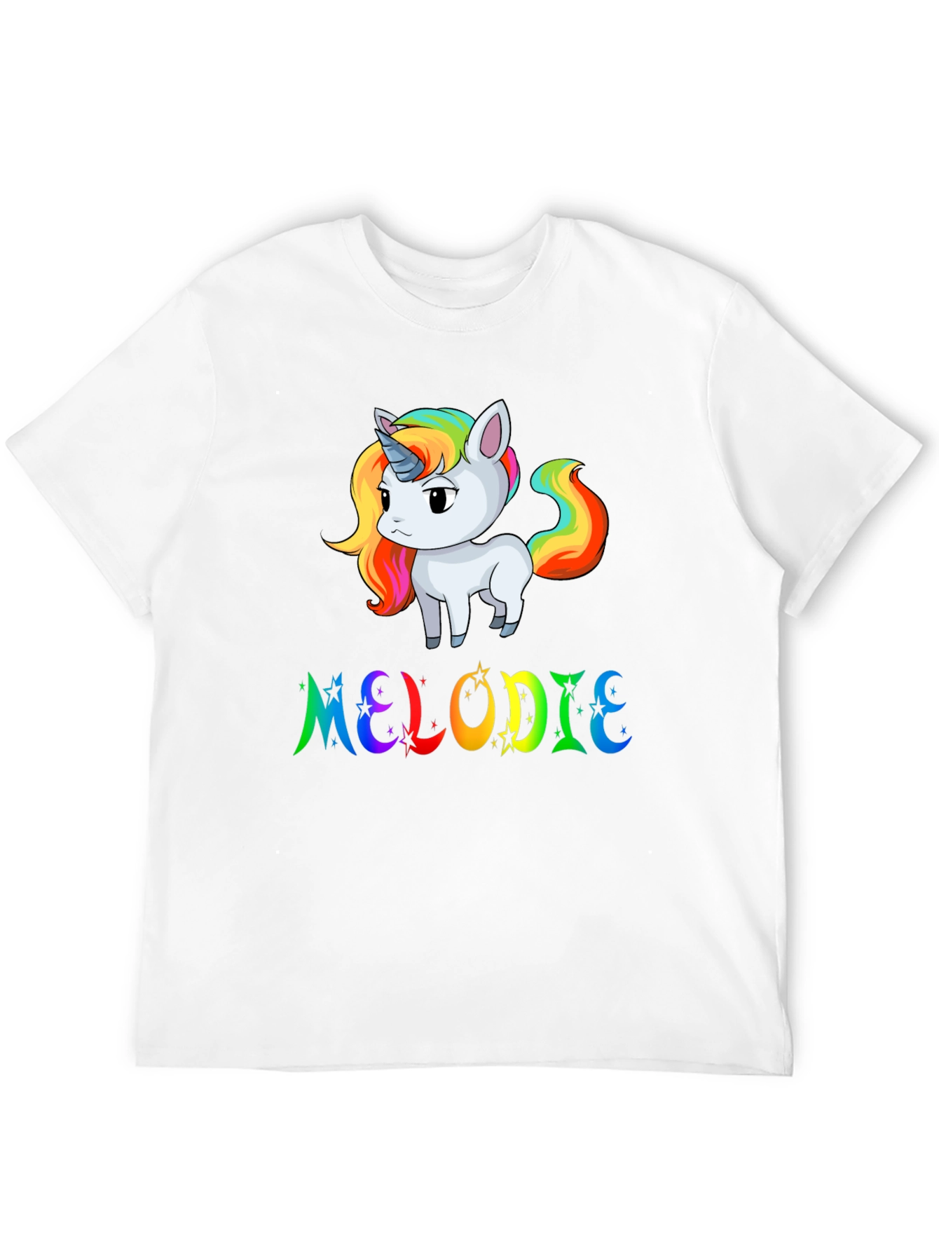 Rainbow Unicorn MELODIE Custom T-Shirt