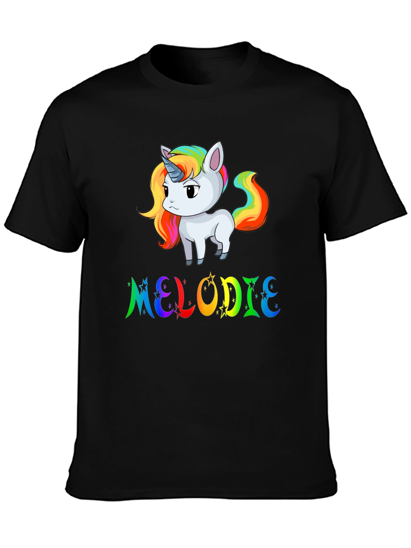 Rainbow Unicorn MELODIE Custom T-Shirt
