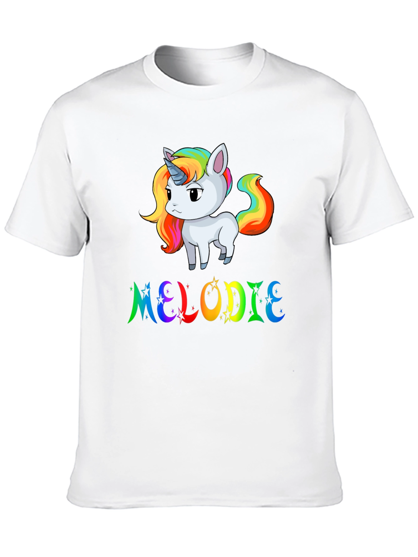 Rainbow Unicorn MELODIE Custom T-Shirt