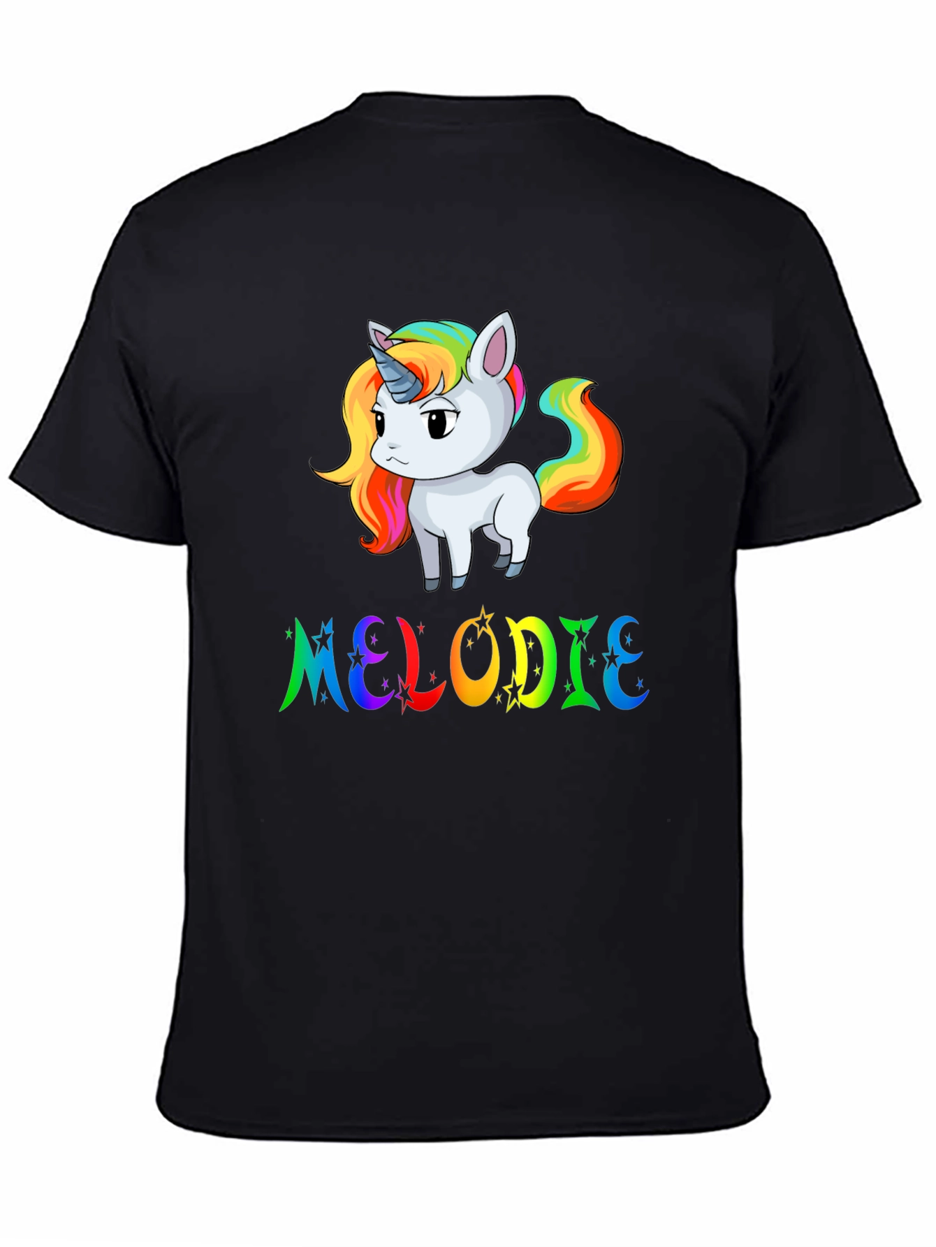 Rainbow Unicorn MELODIE Custom T-Shirt