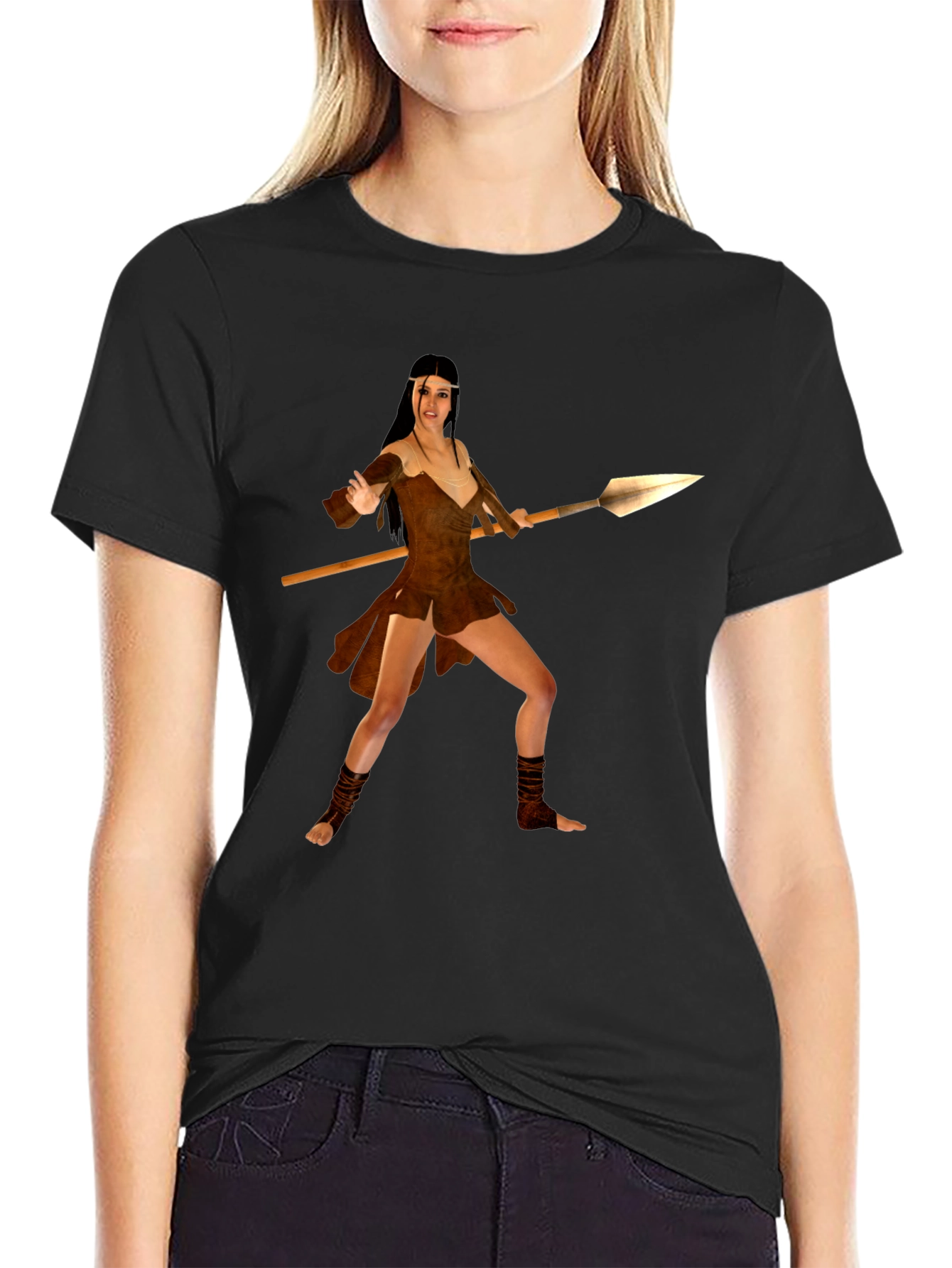 Warrior Woman T-Shirt - Bold Graphic Tee