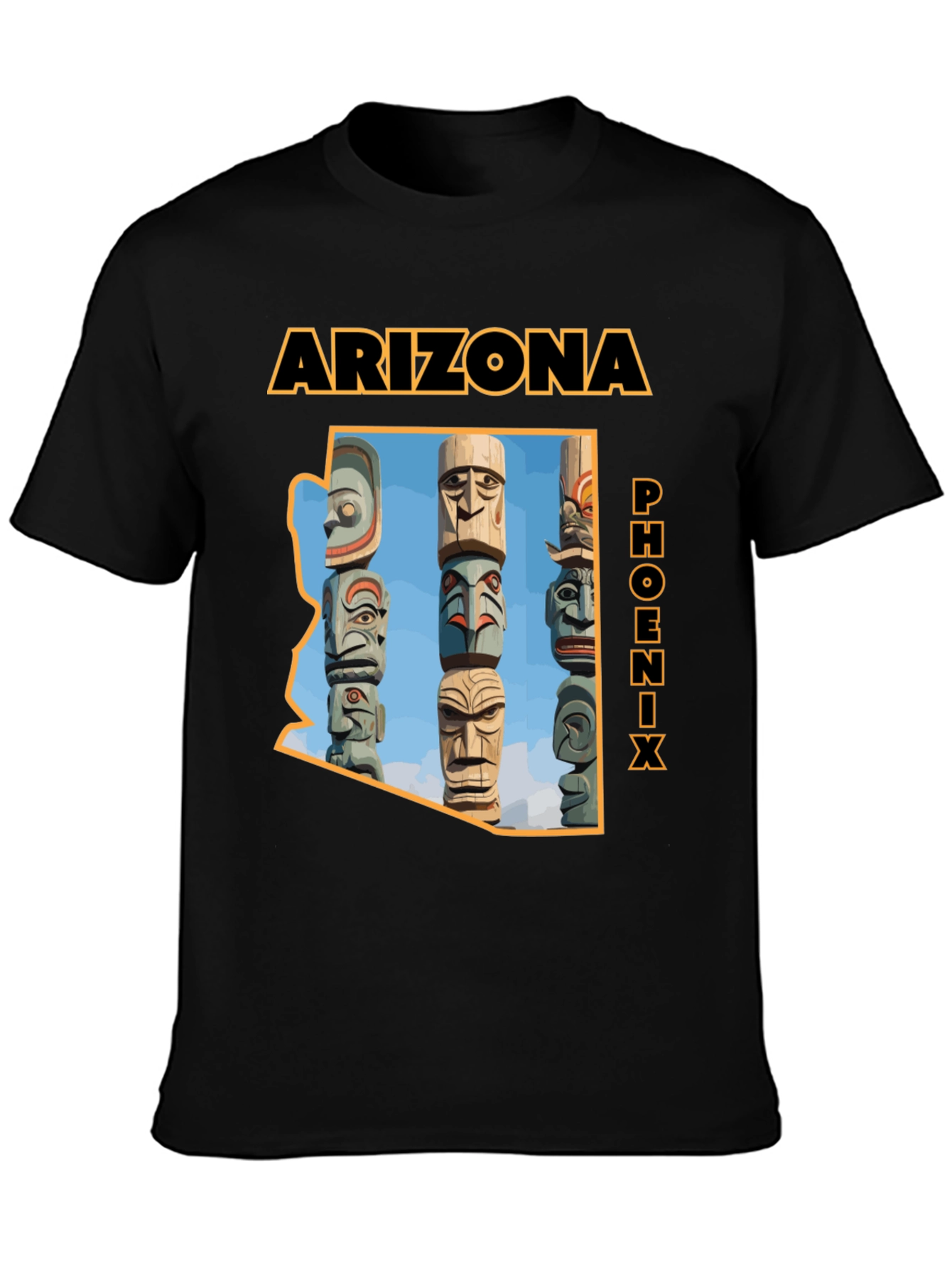 Arizona Phoenix Totem Pole Graphic T-Shirt