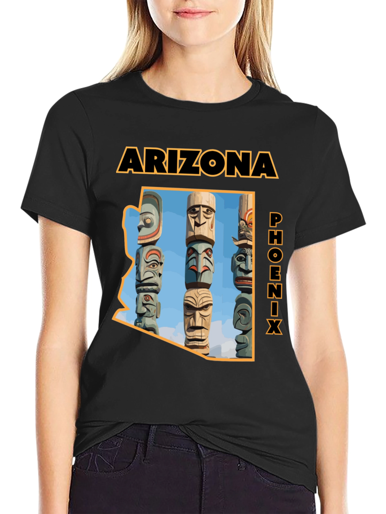 Arizona Phoenix Totem Pole Graphic T-Shirt