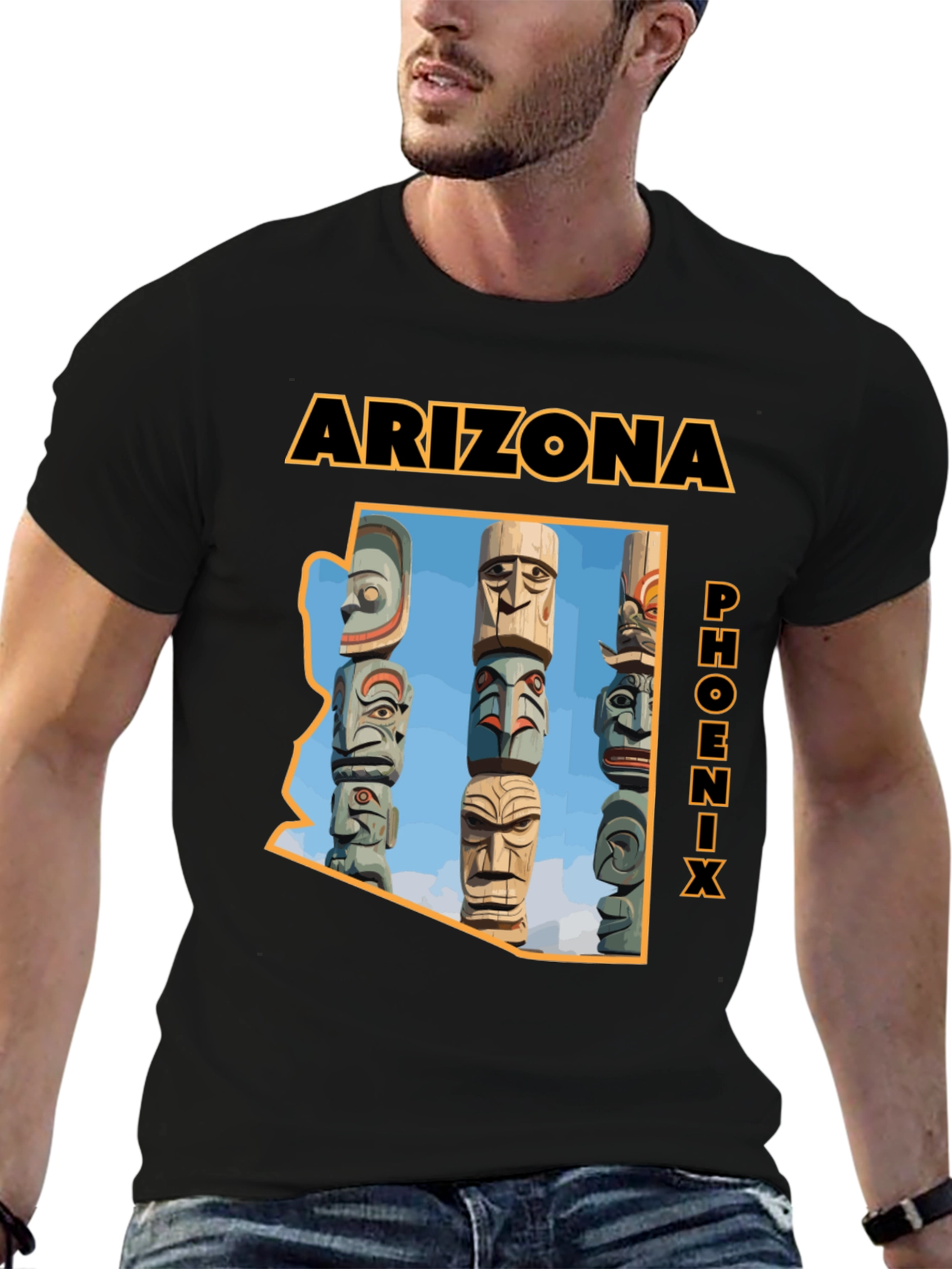 Arizona Phoenix Totem Pole Graphic T-Shirt