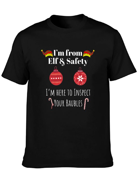 Elf & Safety Baubles Inspector Graphic T-Shirt