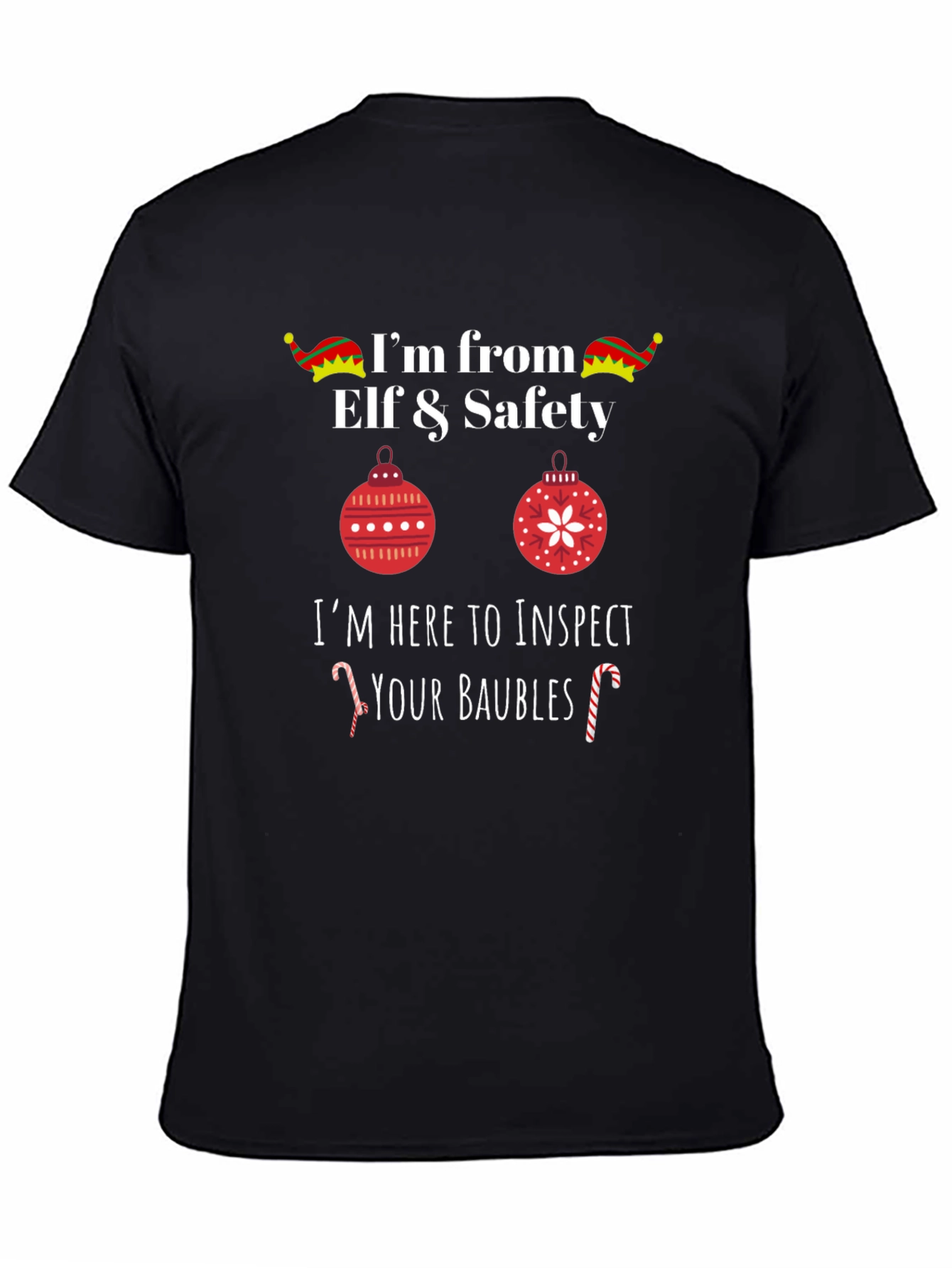 Elf & Safety Baubles Inspector Graphic T-Shirt