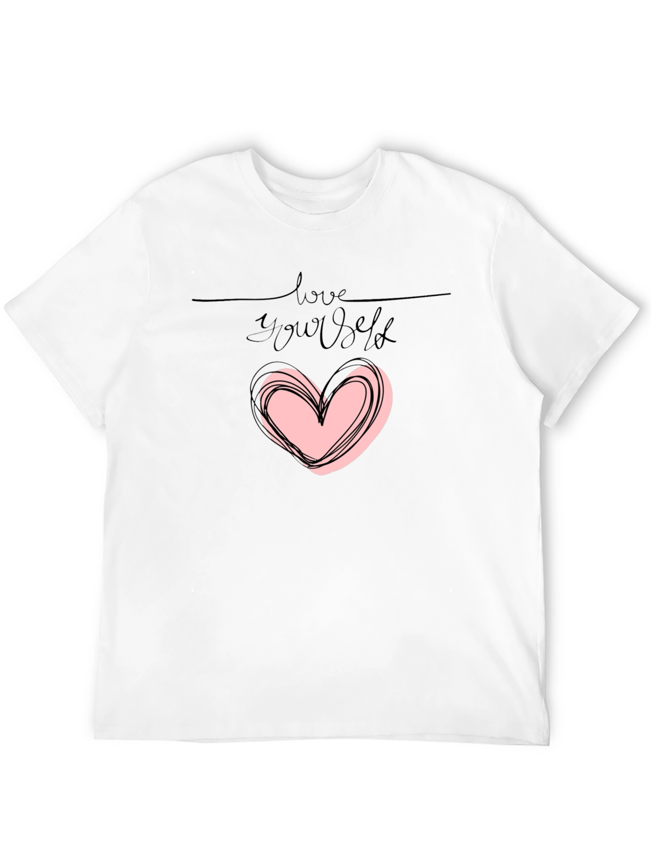 Love Yourself Graphic Tee - Trendy Black Shirt