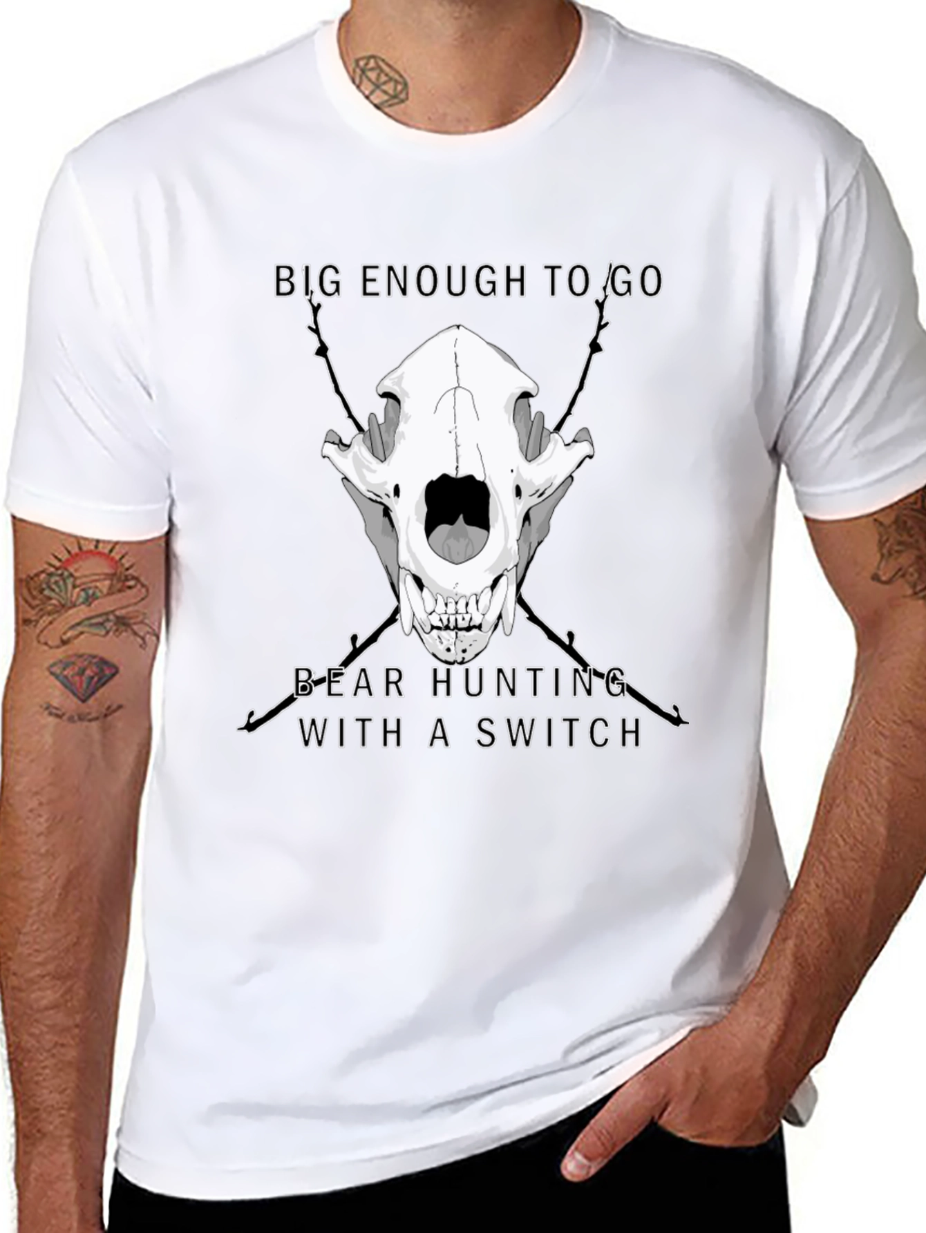 Bear Hunting with a Switch T-Shirt