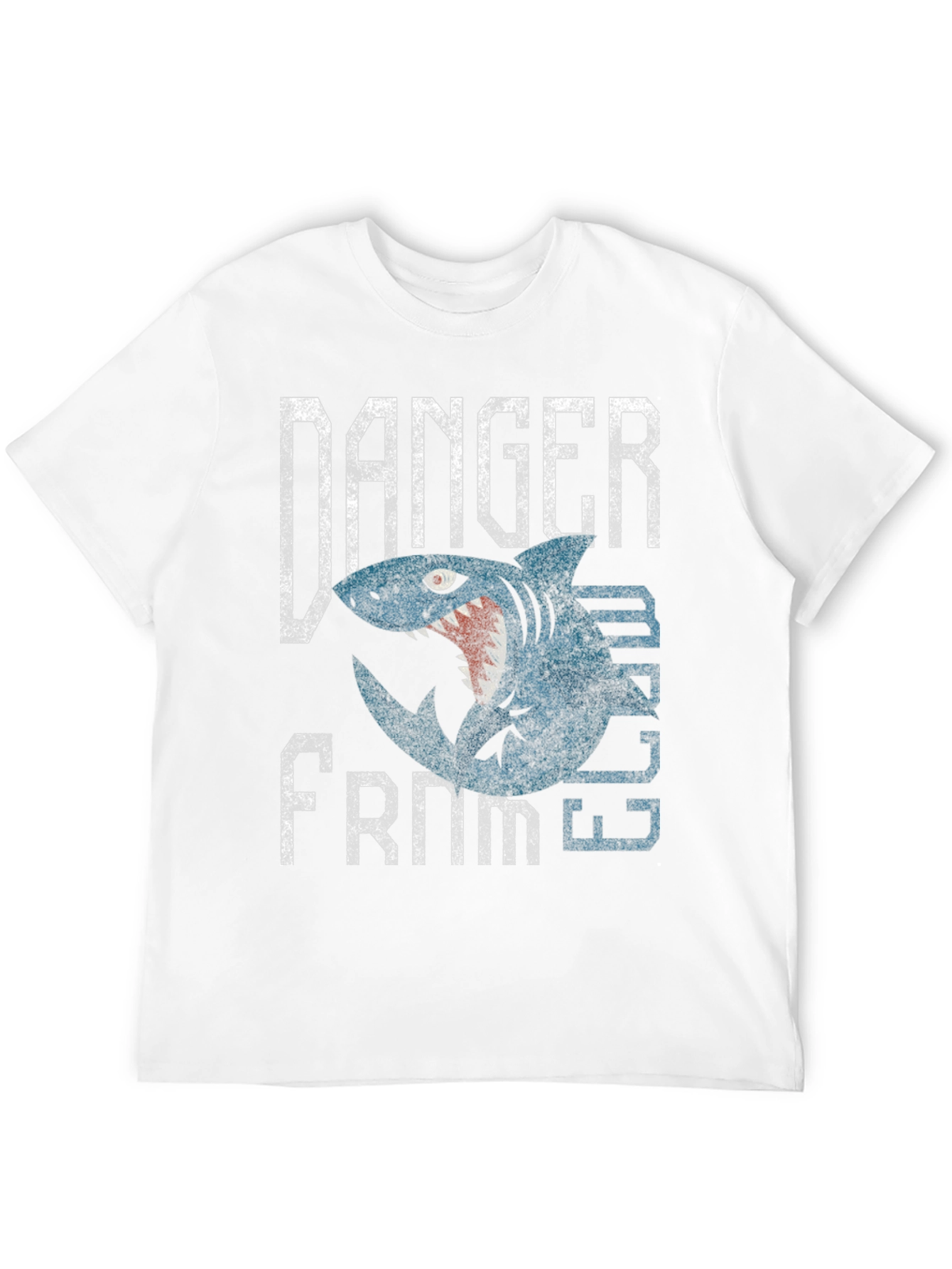 Danger From Below Shark Graphic T-Shirt