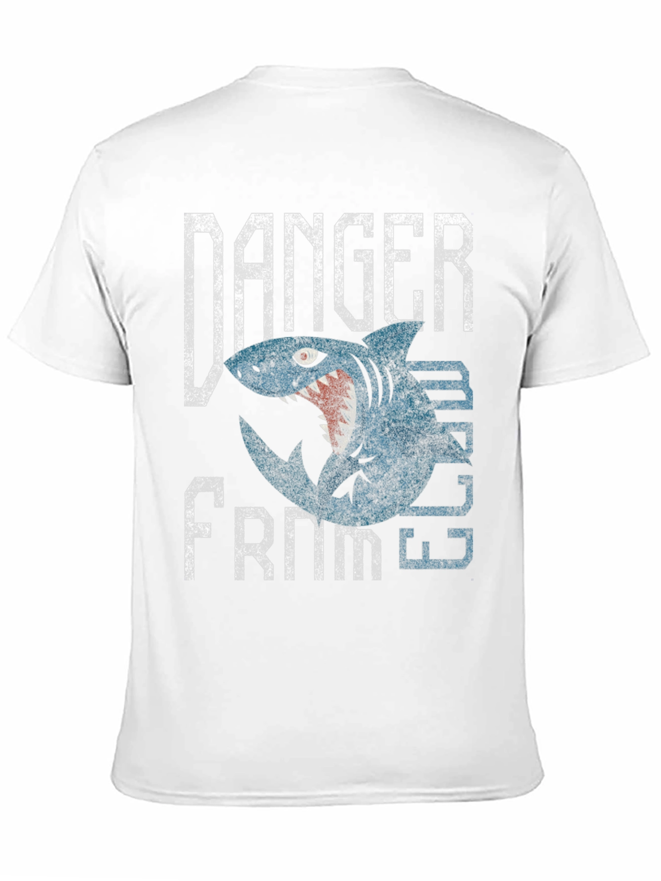 Danger From Below Shark Graphic T-Shirt