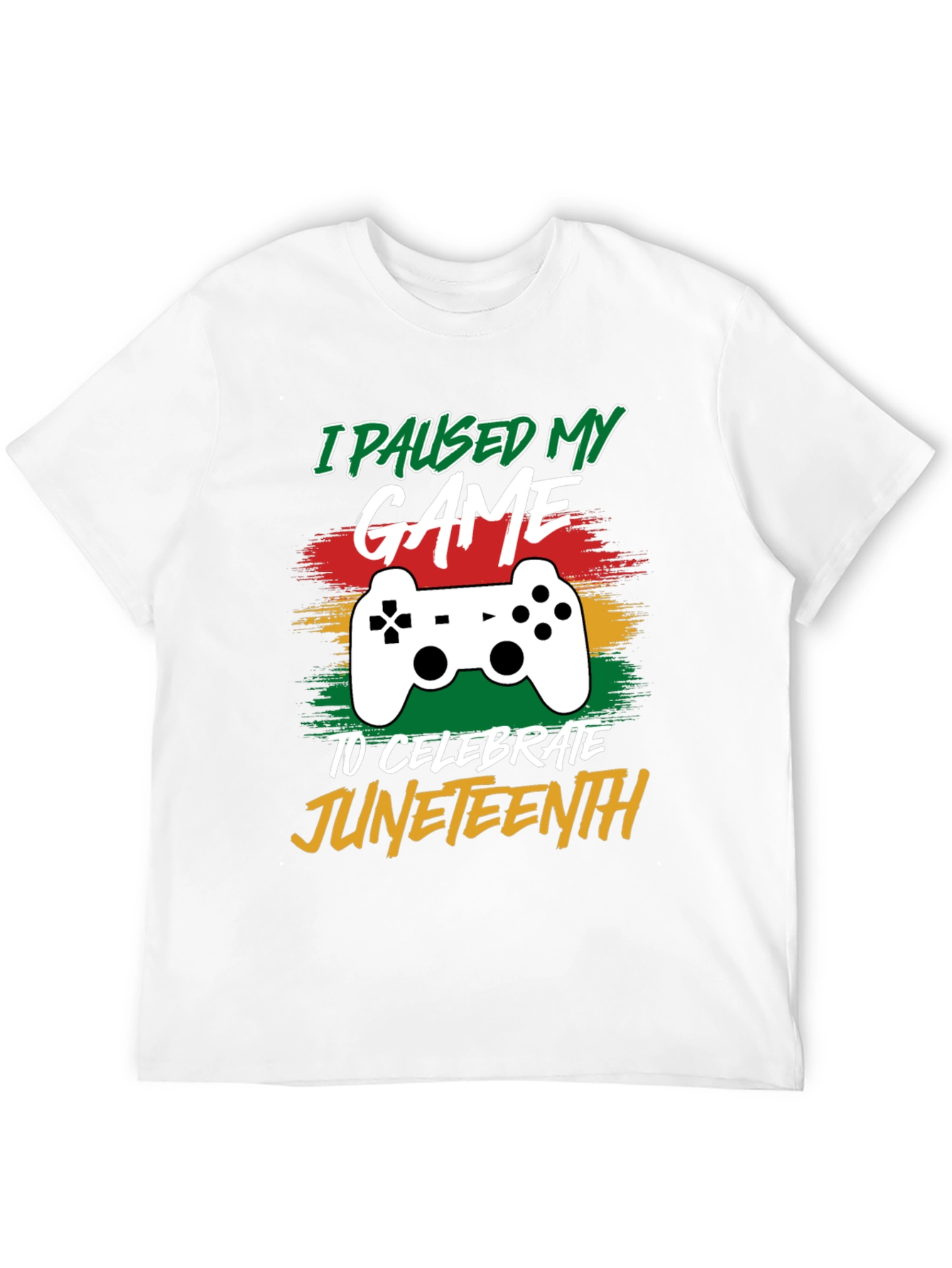 I Paused My Game for Juneteenth Black T-Shirt