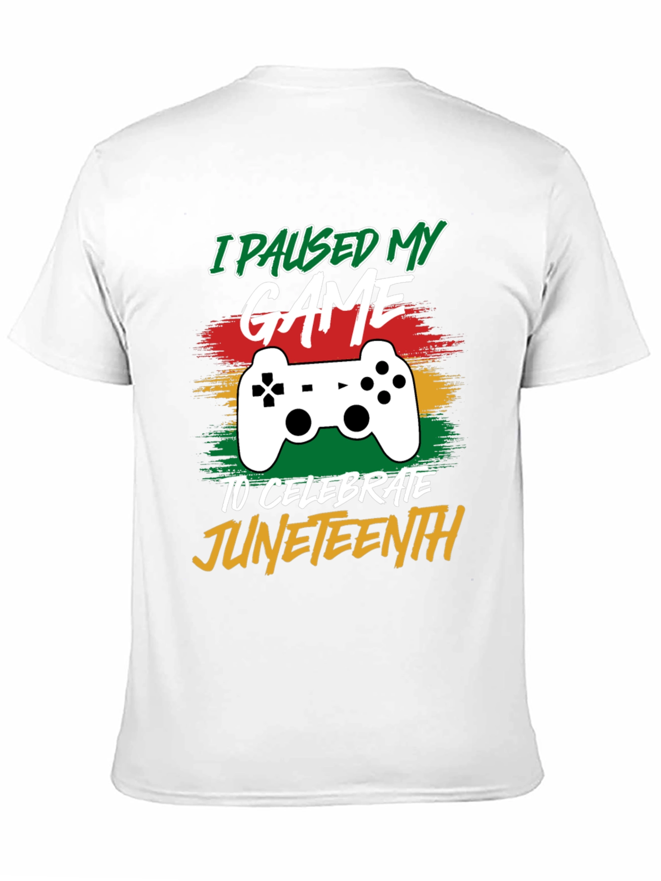 I Paused My Game for Juneteenth Black T-Shirt