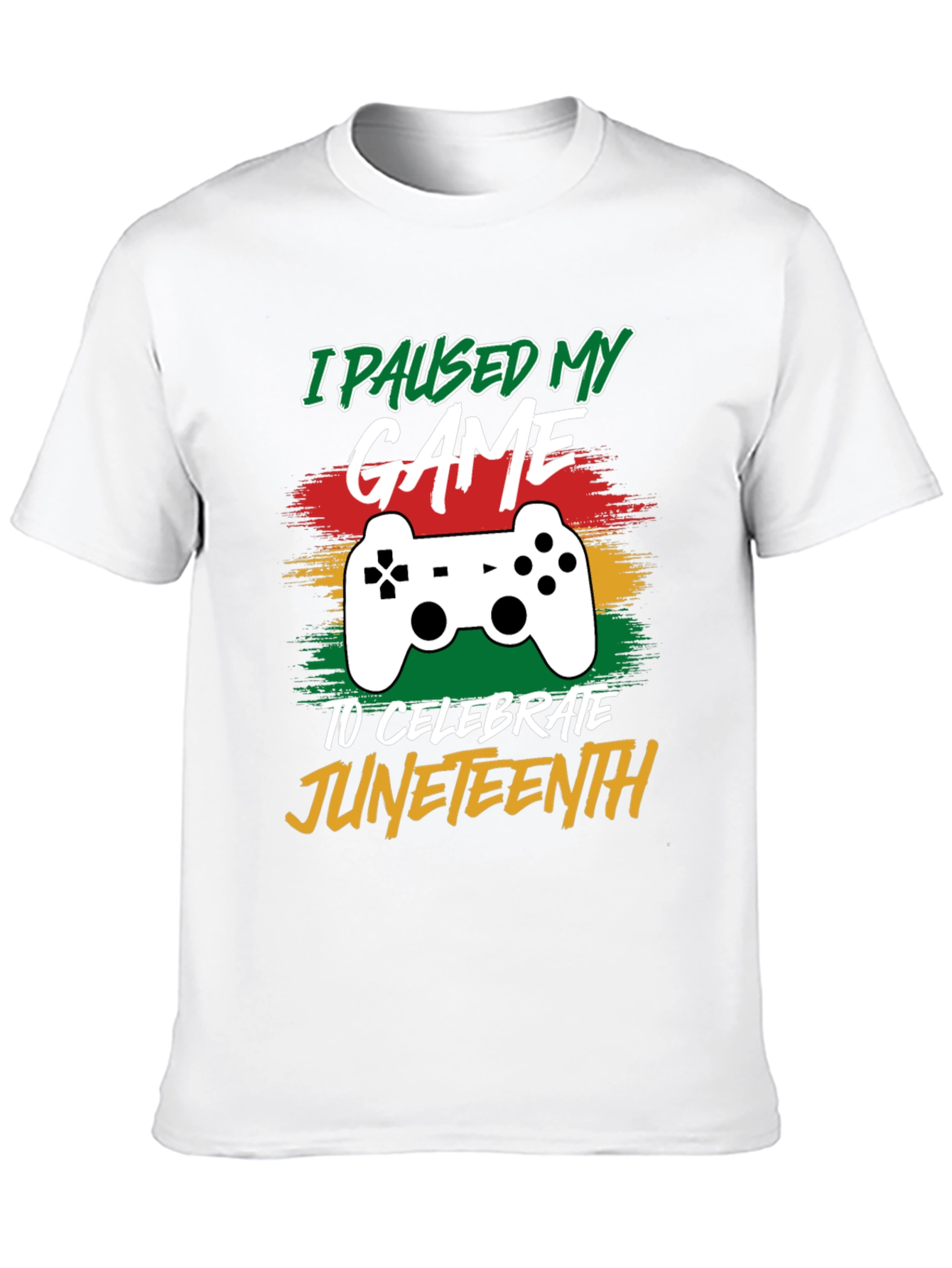 I Paused My Game for Juneteenth Black T-Shirt