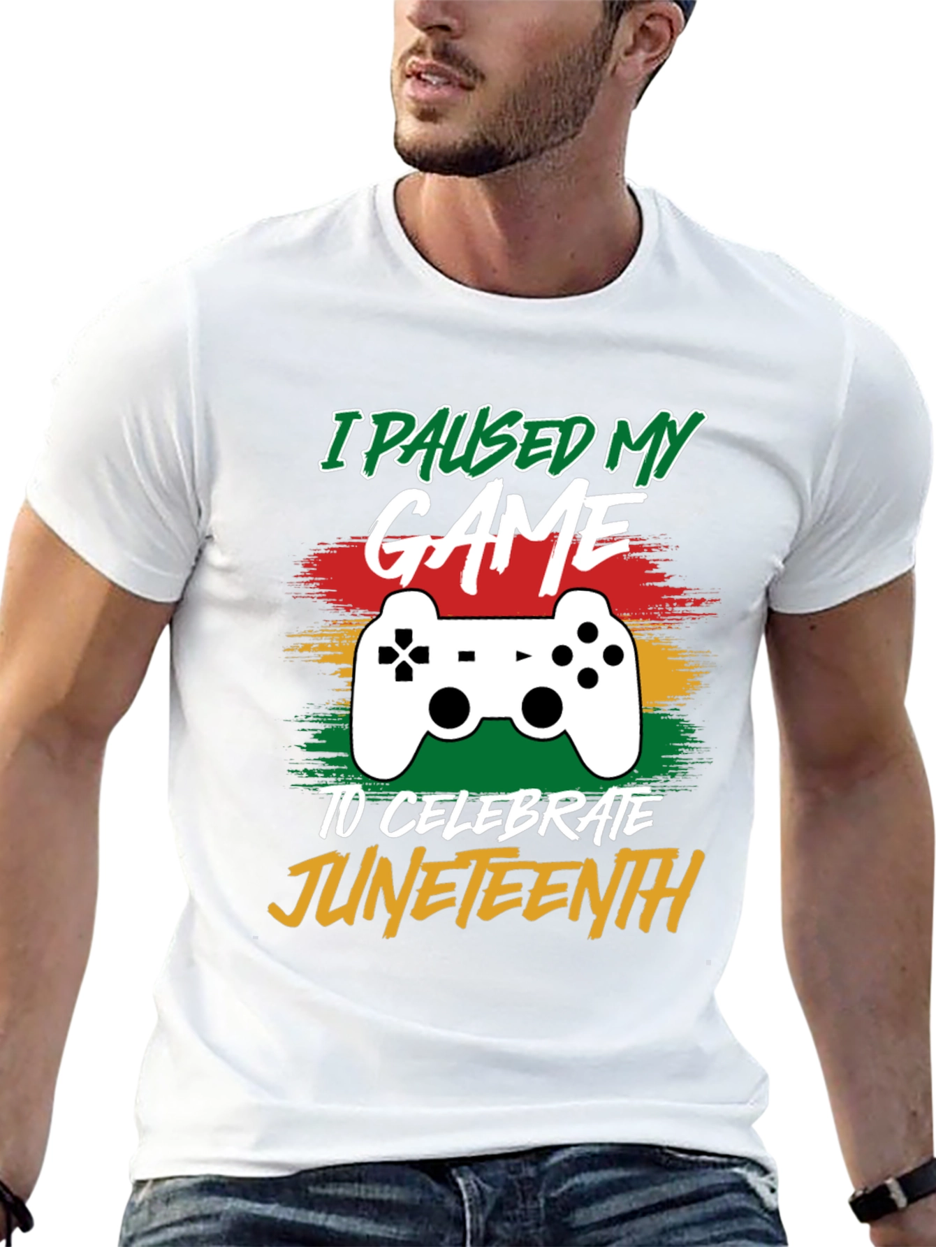 I Paused My Game for Juneteenth Black T-Shirt