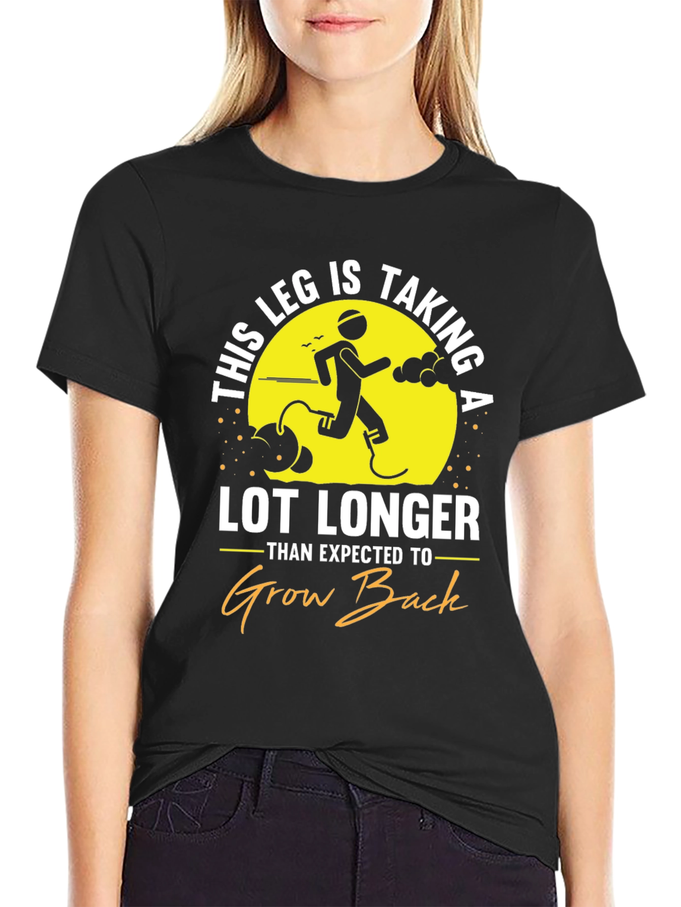 Funny Leg Growing Back T-Shirt