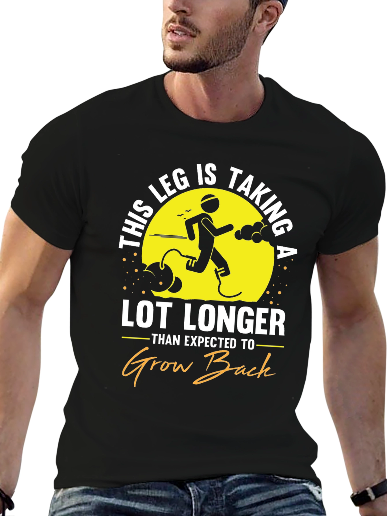 Funny Leg Growing Back T-Shirt