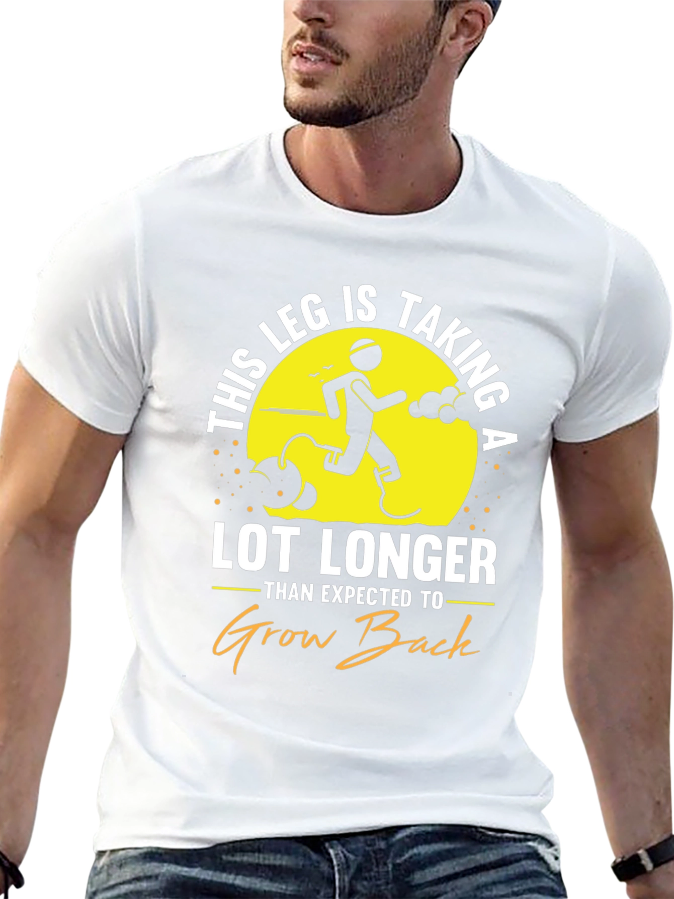 Funny Leg Growing Back T-Shirt