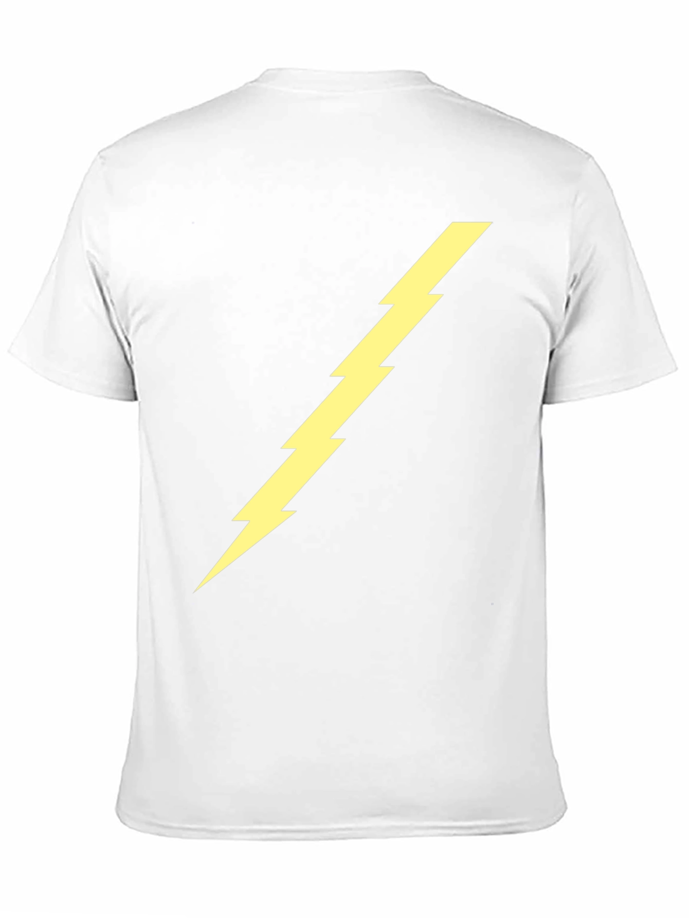 Black Tee with Yellow Lightning Bolt Graphic