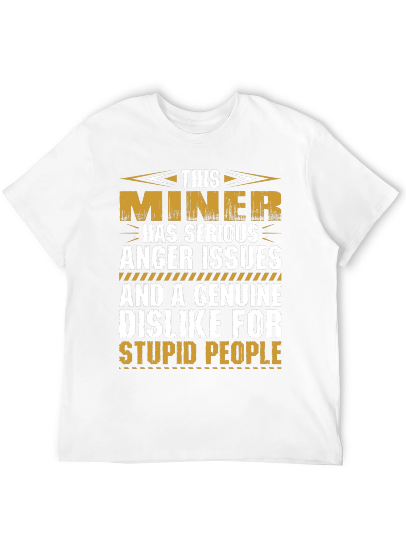 Miner Anger Issues Graphic T-Shirt - Black