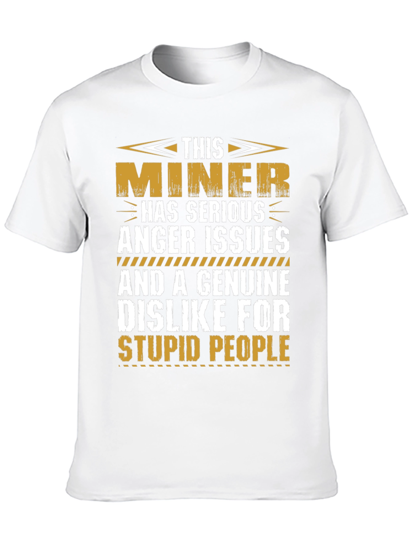 Miner Anger Issues Graphic T-Shirt - Black
