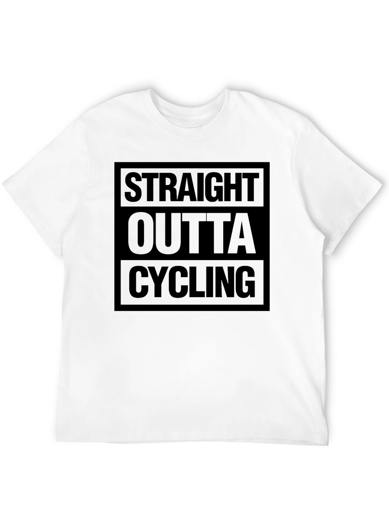 Straight Outta Cycling Black T-Shirt