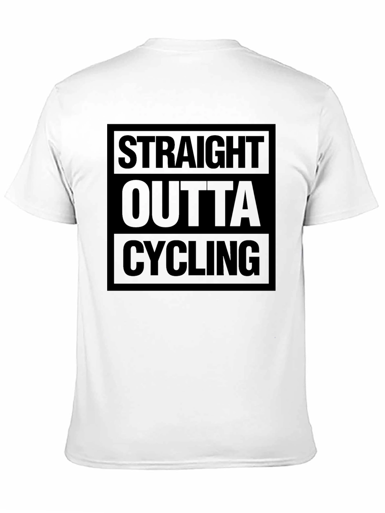 Straight Outta Cycling Black T-Shirt