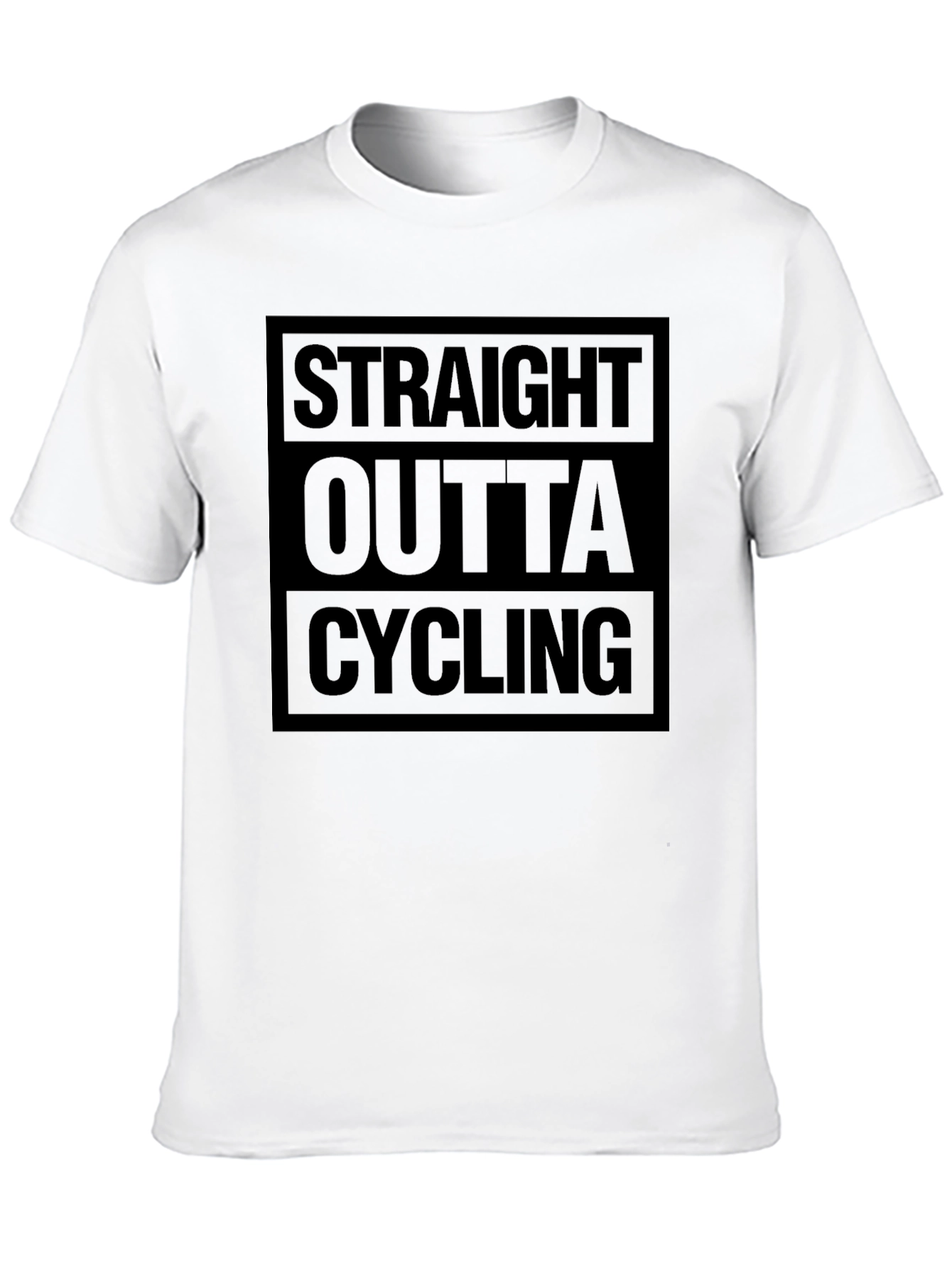 Straight Outta Cycling Black T-Shirt