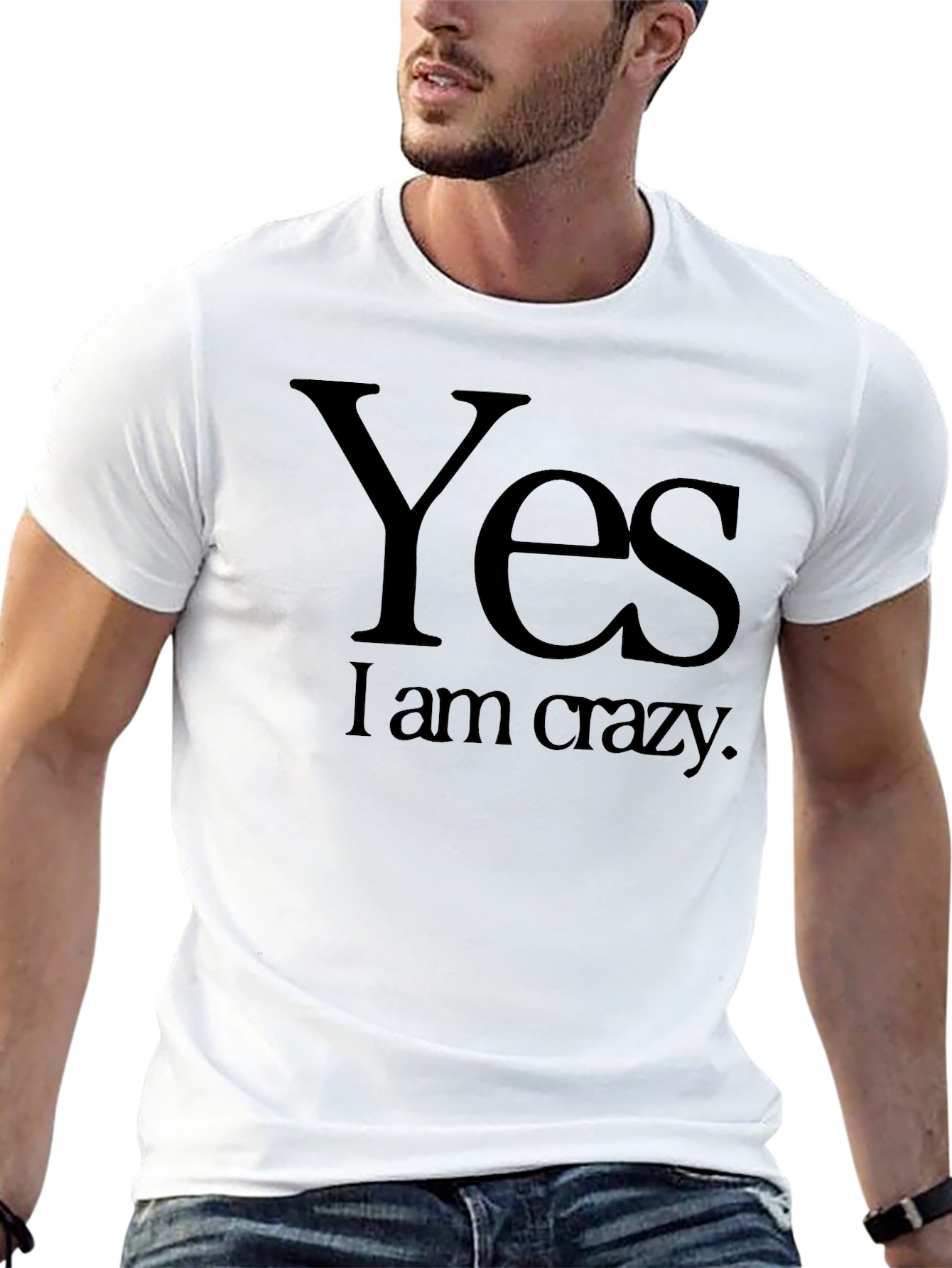 Yes I Am Crazy Black T-Shirt