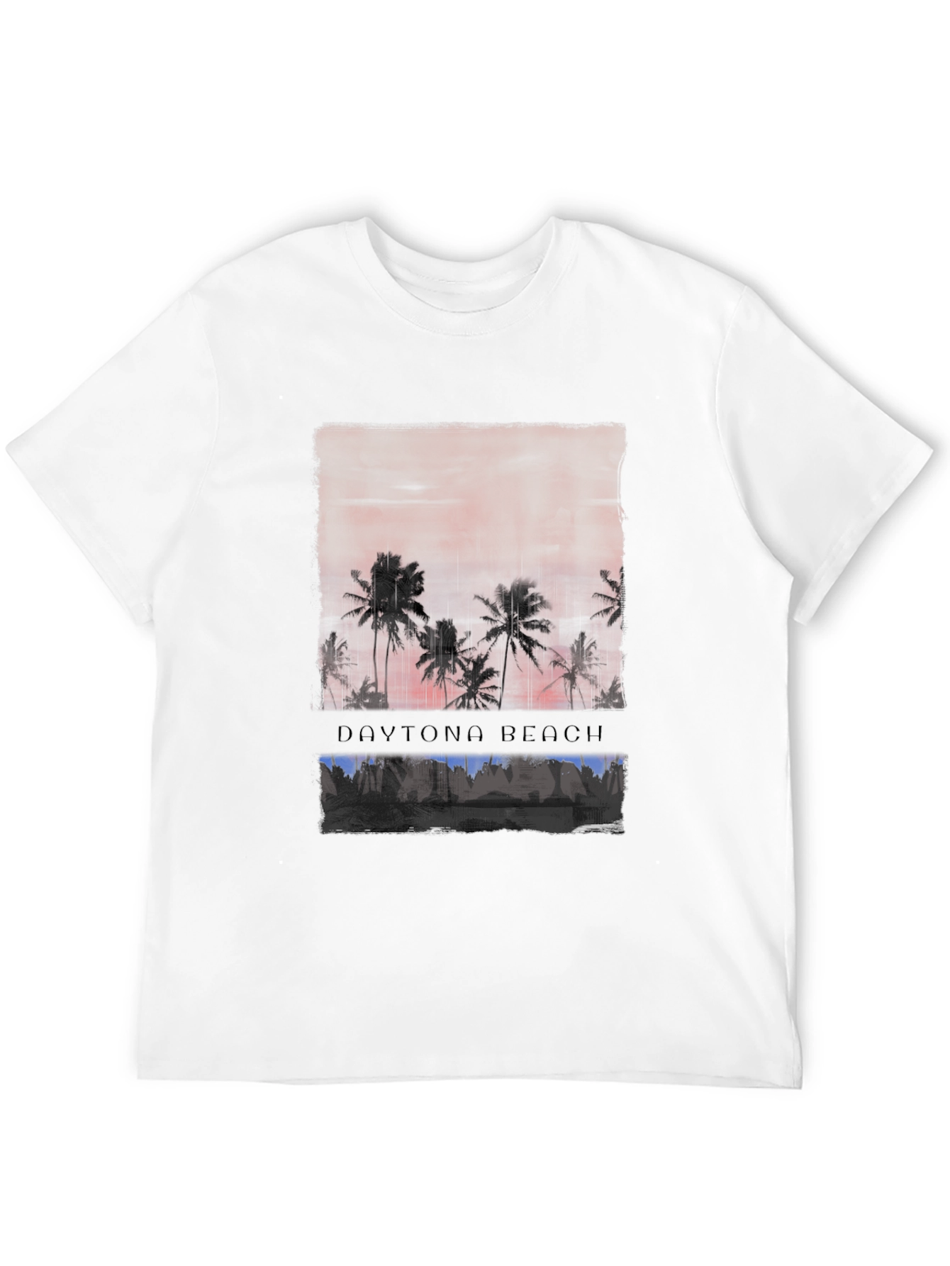 Daytona Beach Palm Tree Graphic T-Shirt