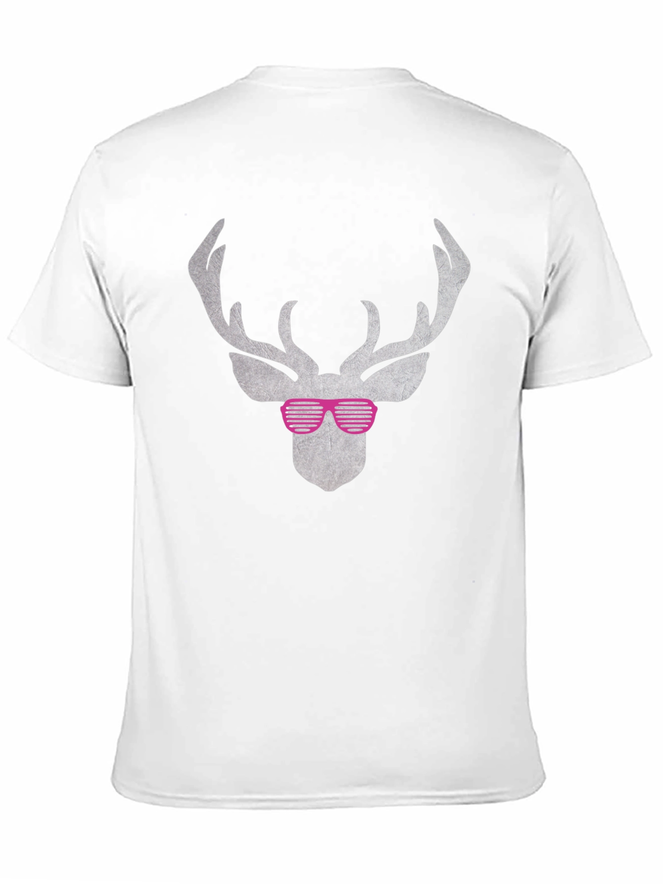 Cool Deer Graphic Tee - Black Cotton Shirt
