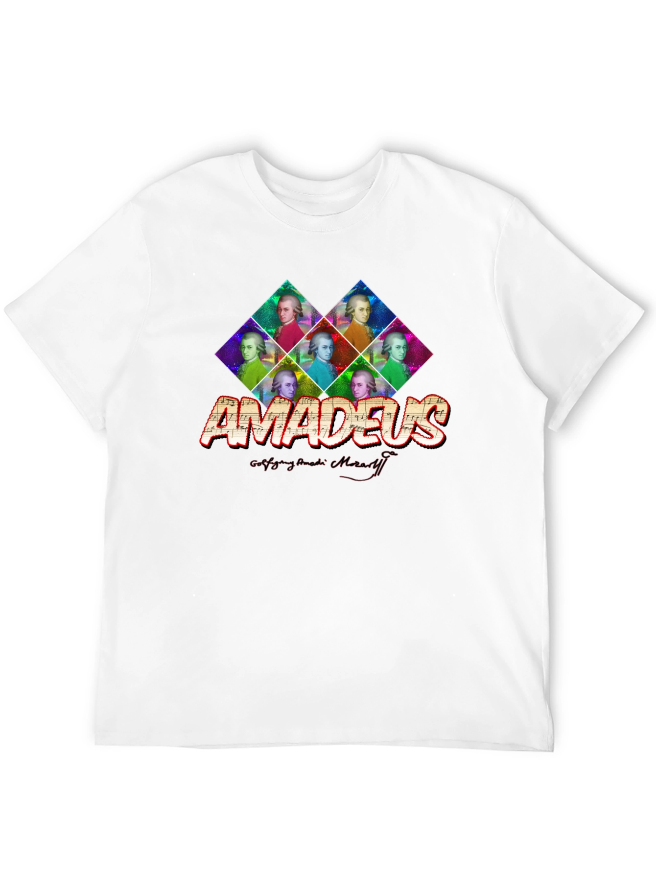 Amadeus Mozart Graphic Print T-Shirt