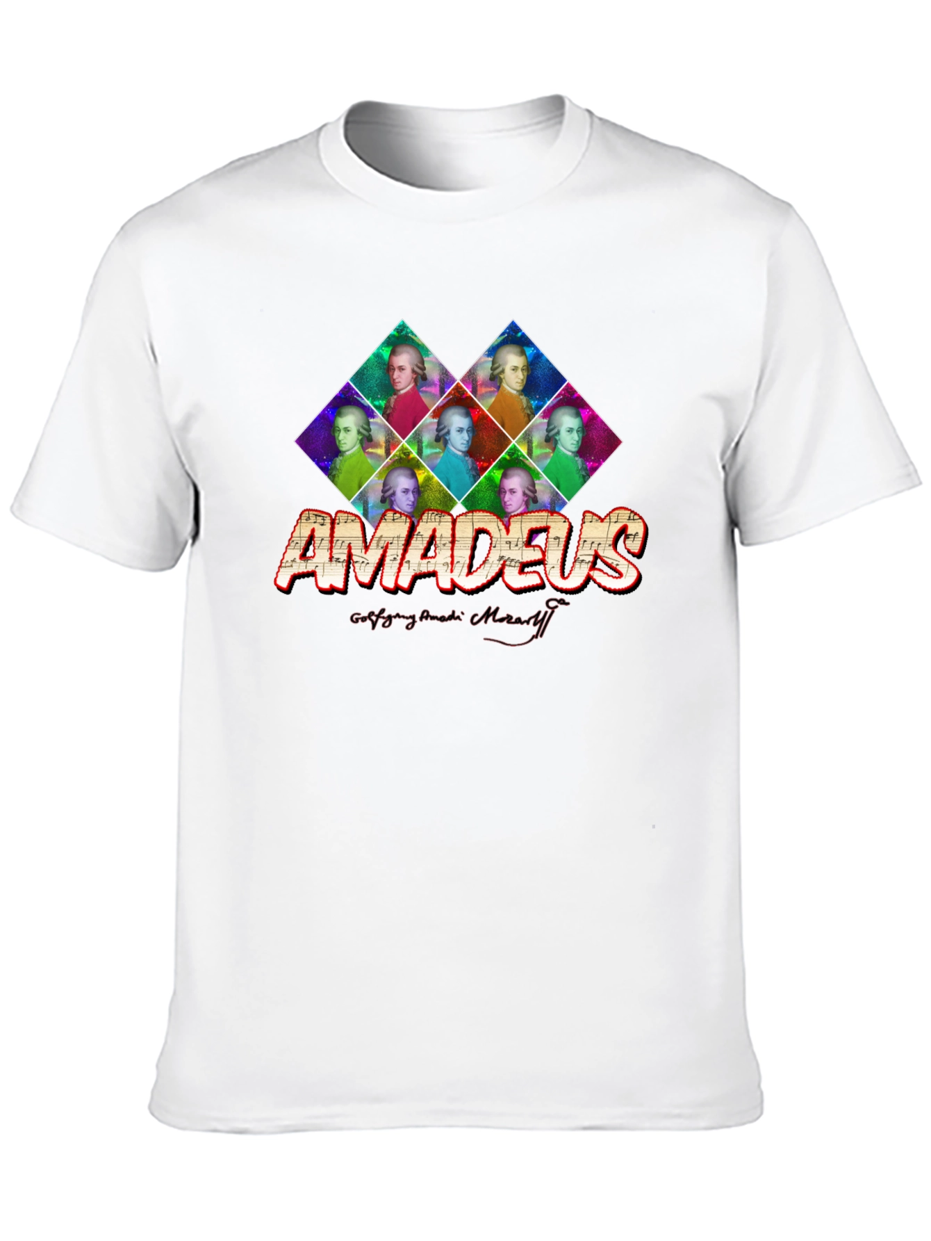 Amadeus Mozart Graphic Print T-Shirt