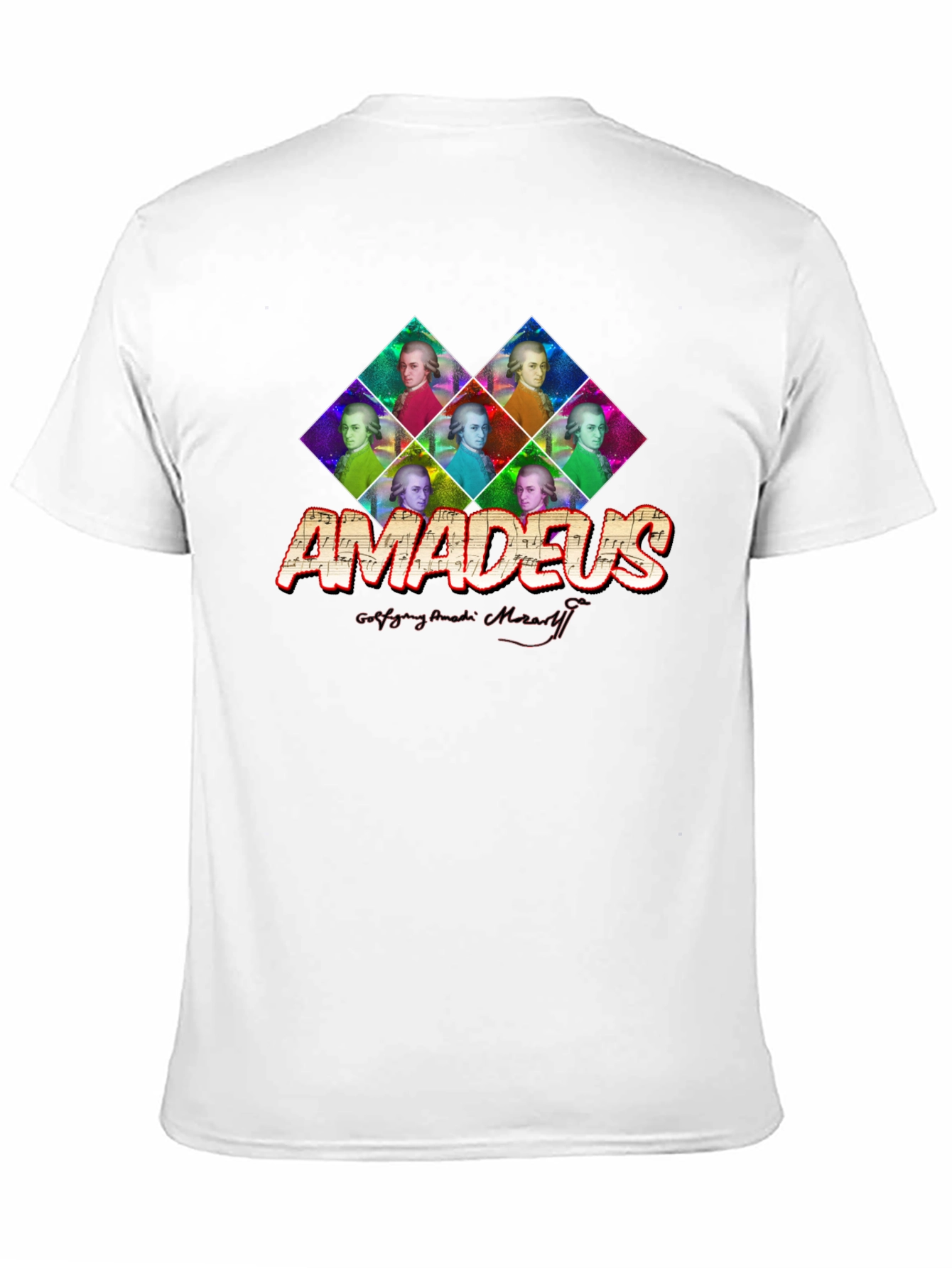 Amadeus Mozart Graphic Print T-Shirt