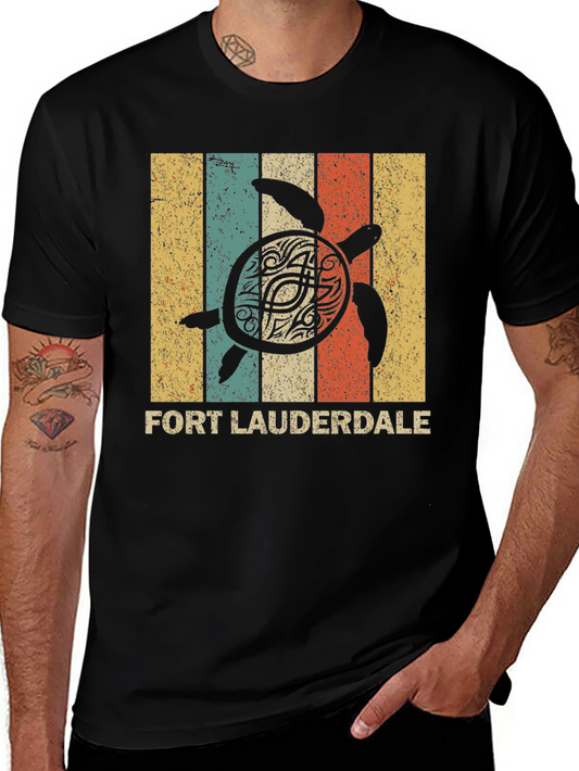 Fort Lauderdale Turtle Retro T-Shirt