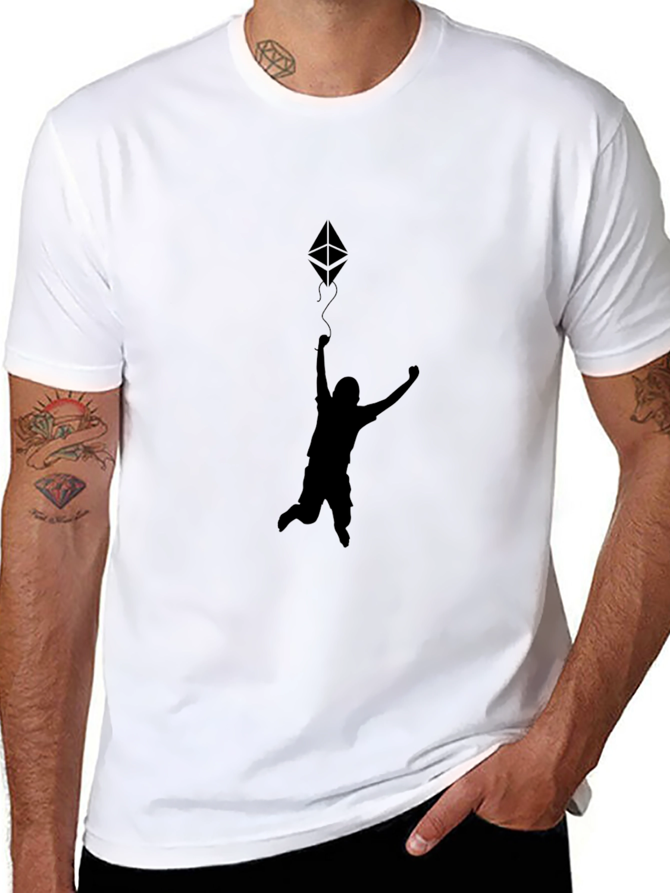 Ethereum Kite Black T-Shirt