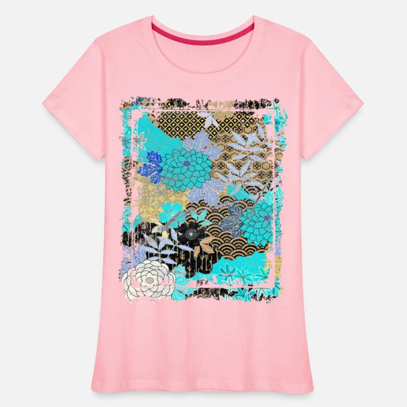 Japanese Floral Pattern Chrysanthemum Cherry