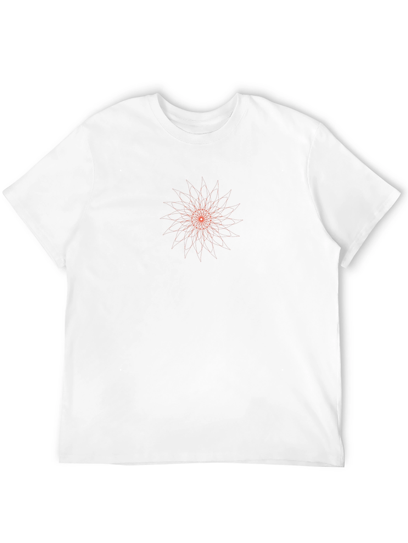Geometric Starburst Graphic Tee - Modern Casual Style