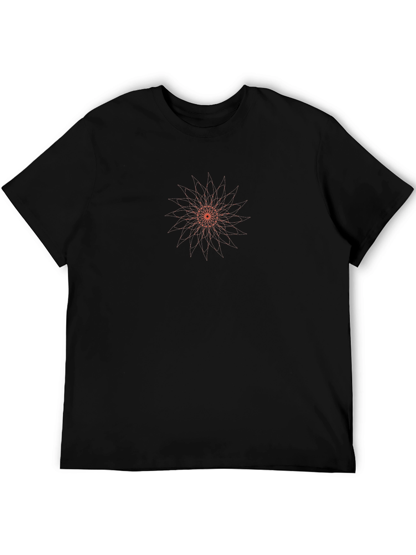 Geometric Starburst Graphic Tee - Modern Casual Style