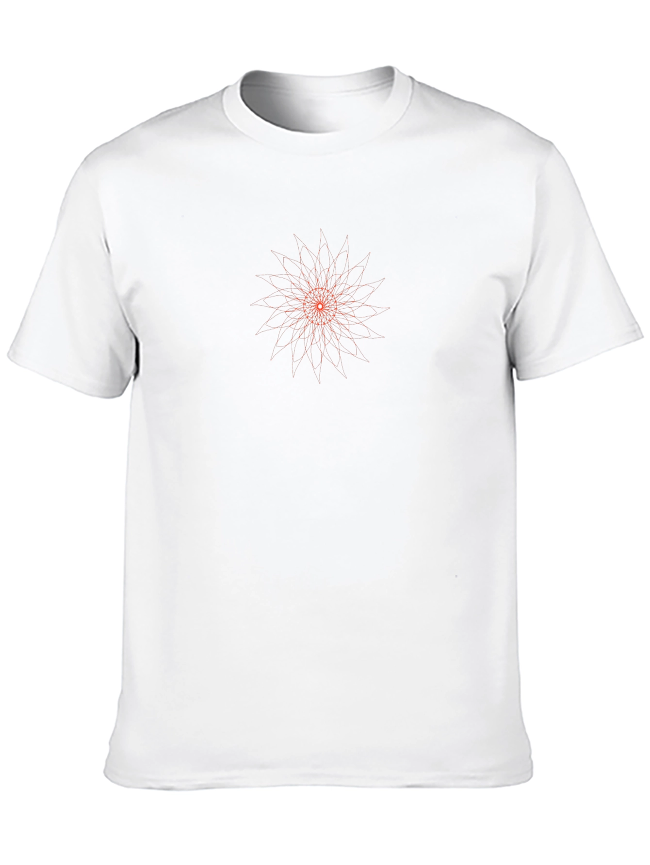 Geometric Starburst Graphic Tee - Modern Casual Style