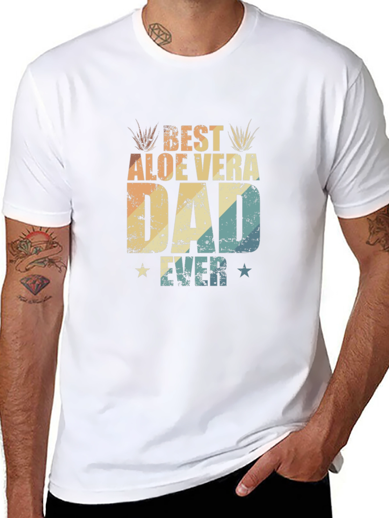 Best Aloe Vera Dad Ever Graphic T-Shirt
