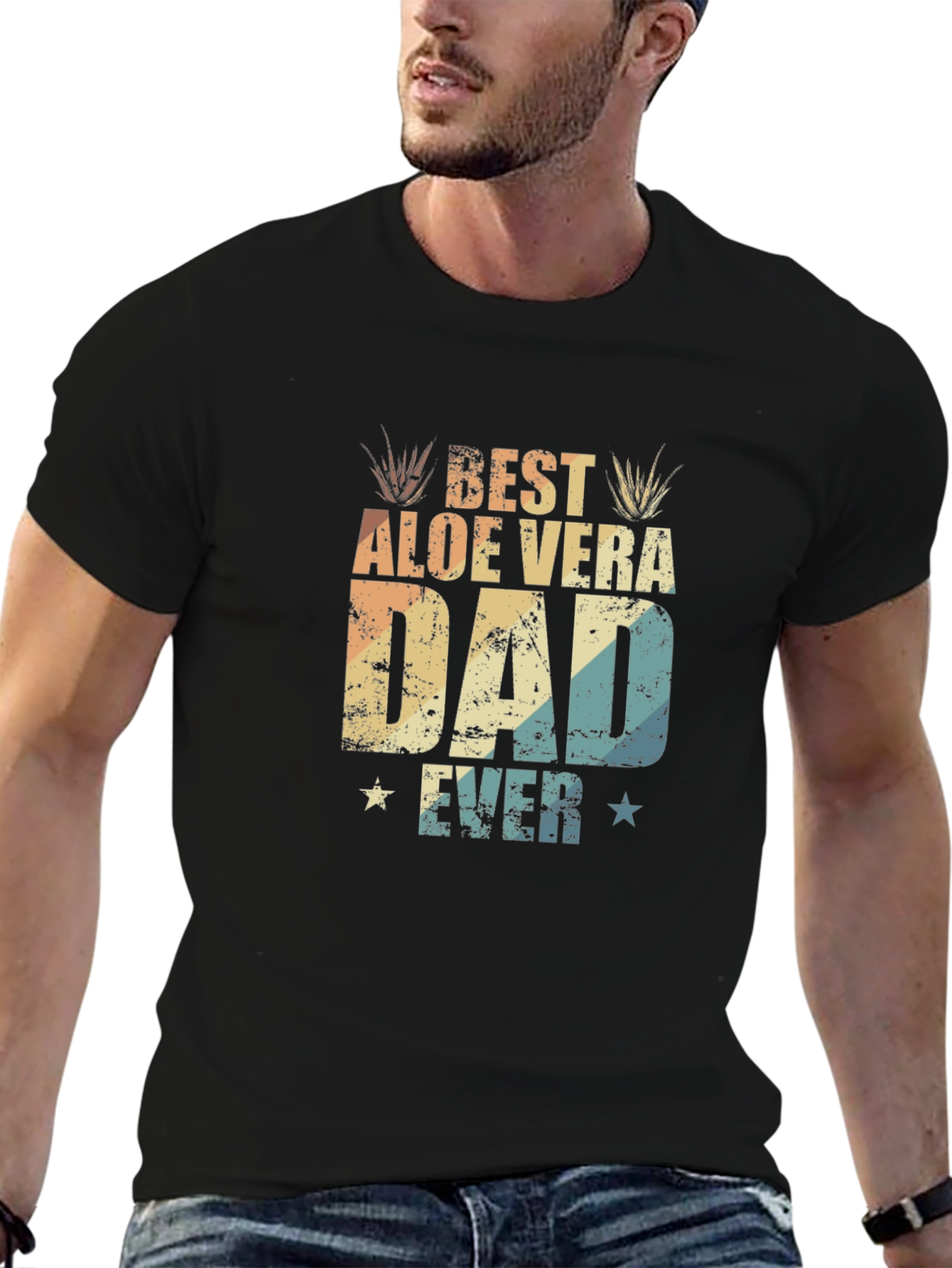 Best Aloe Vera Dad Ever Graphic T-Shirt