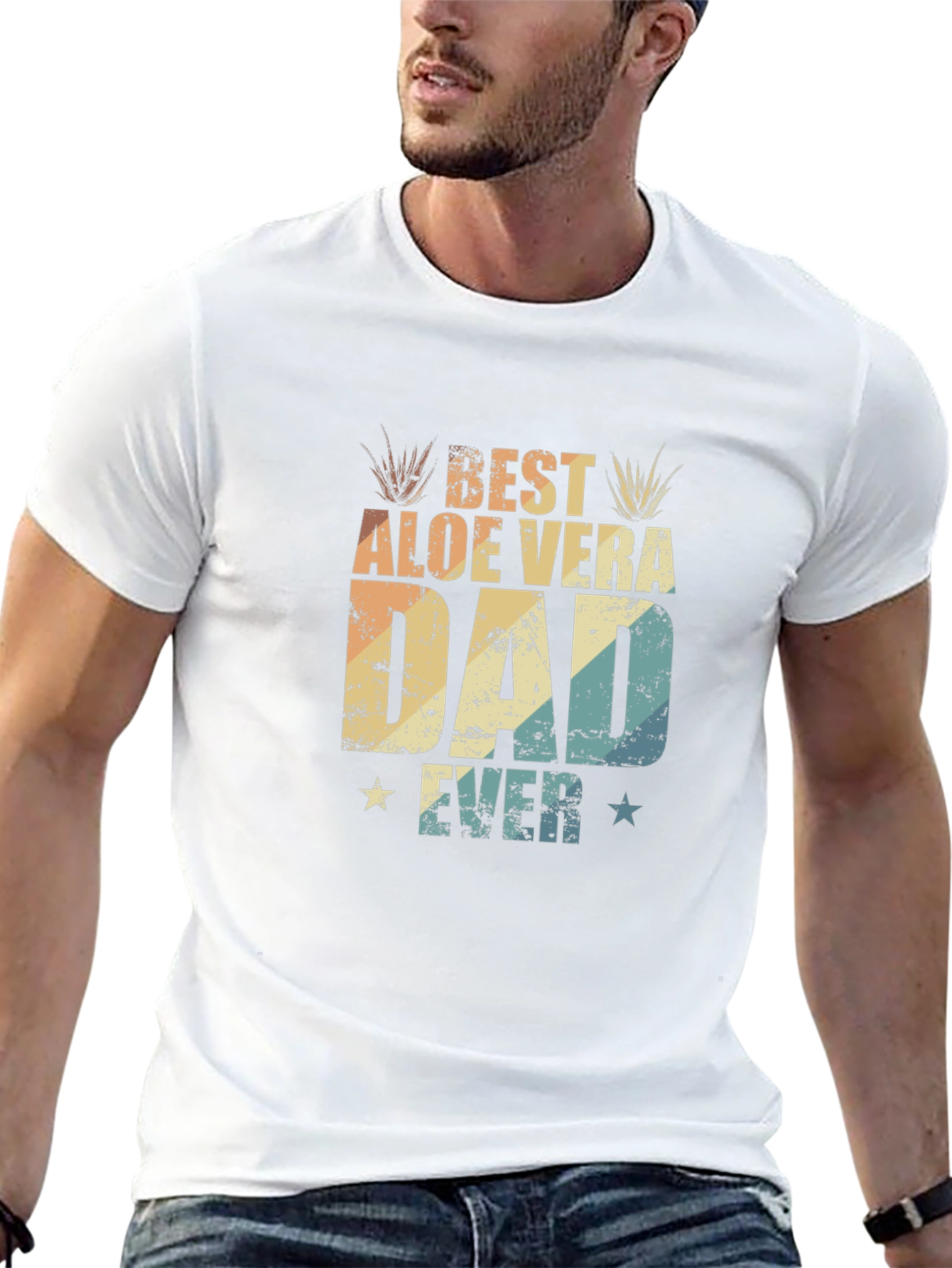 Best Aloe Vera Dad Ever Graphic T-Shirt
