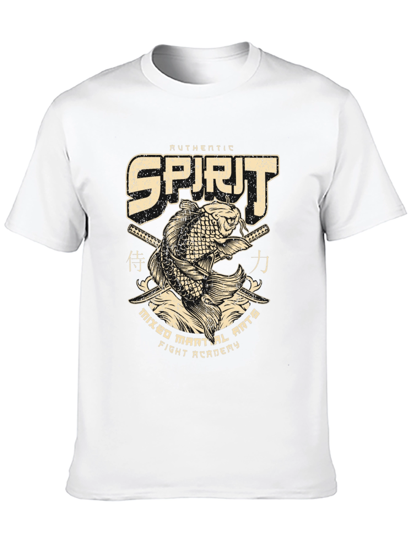 Authentic Spirit MMA Black Graphic T-Shirt