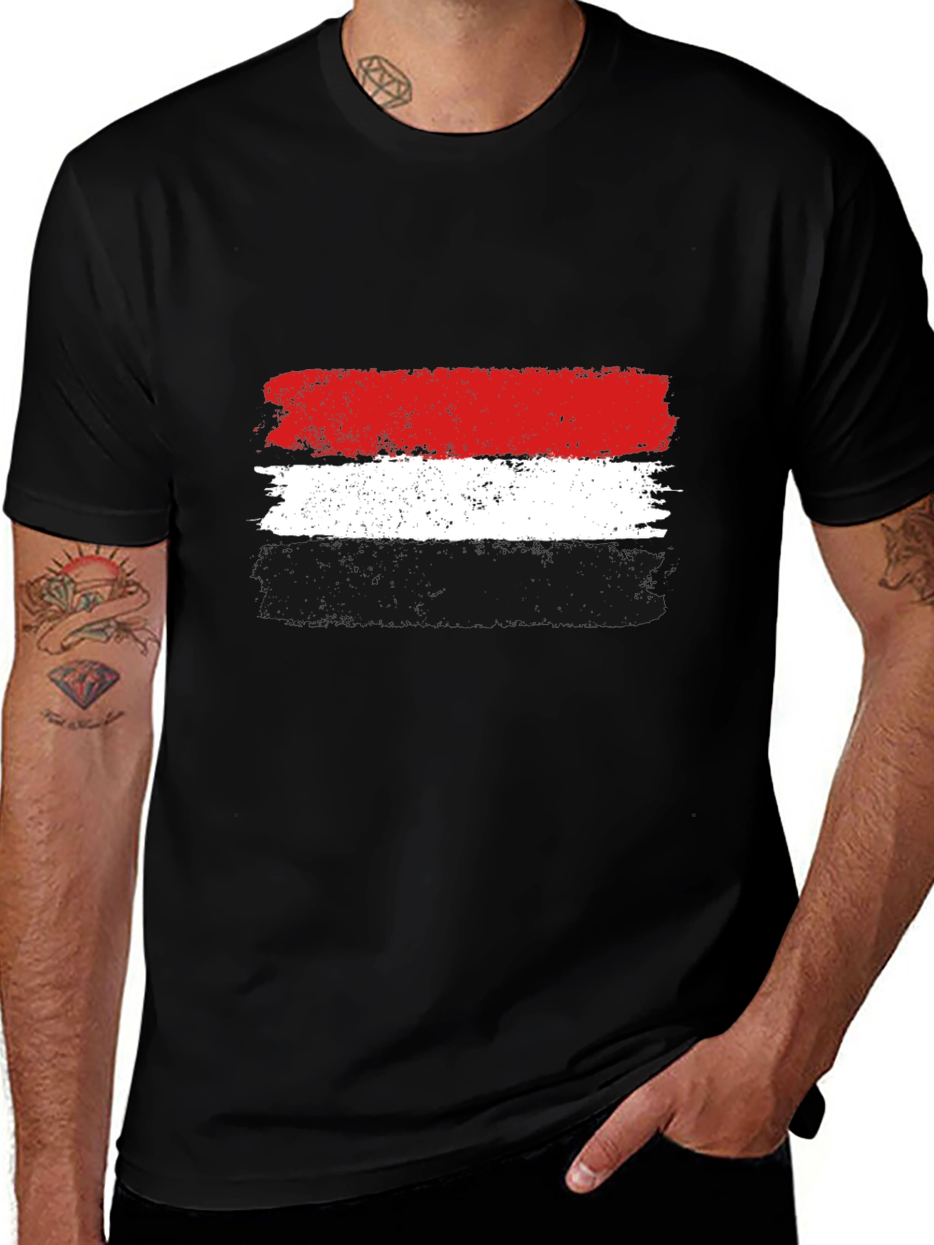Indonesia Flag T-Shirt - Grunge Style
