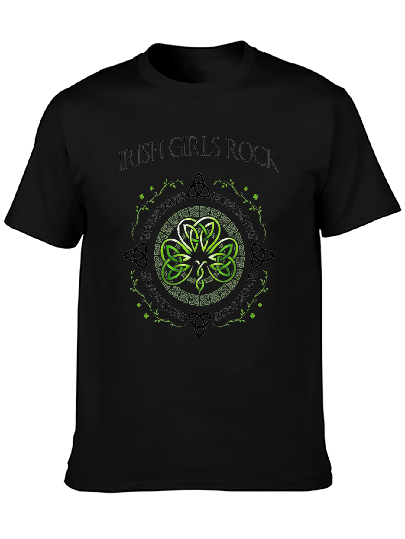 Irish Girls Rock T-Shirt - Shamrock Graphic Tee